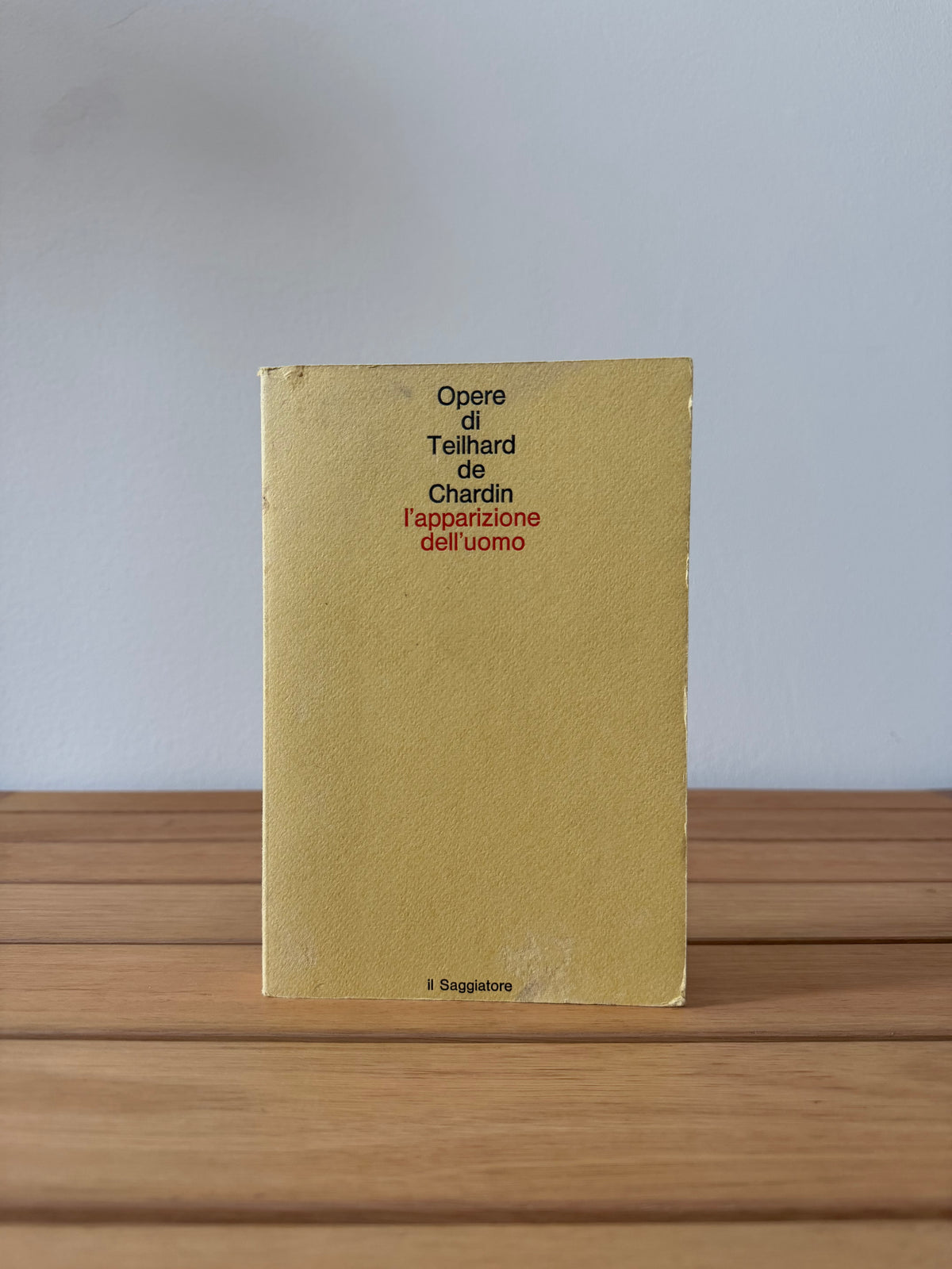 L'apparizione dell'uomo - Teilhard De Chardin