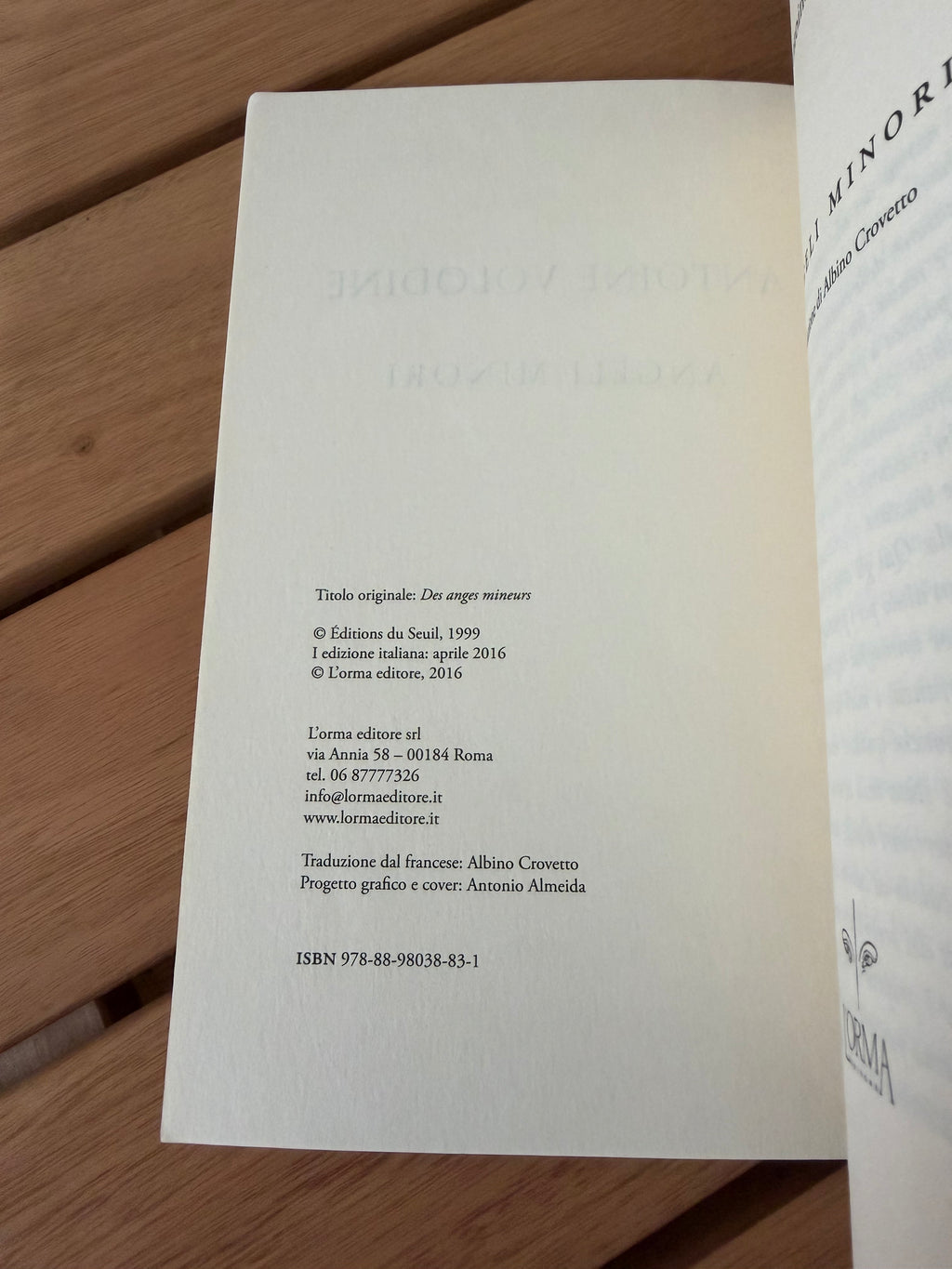 Angeli minori - Antoine Volodine
