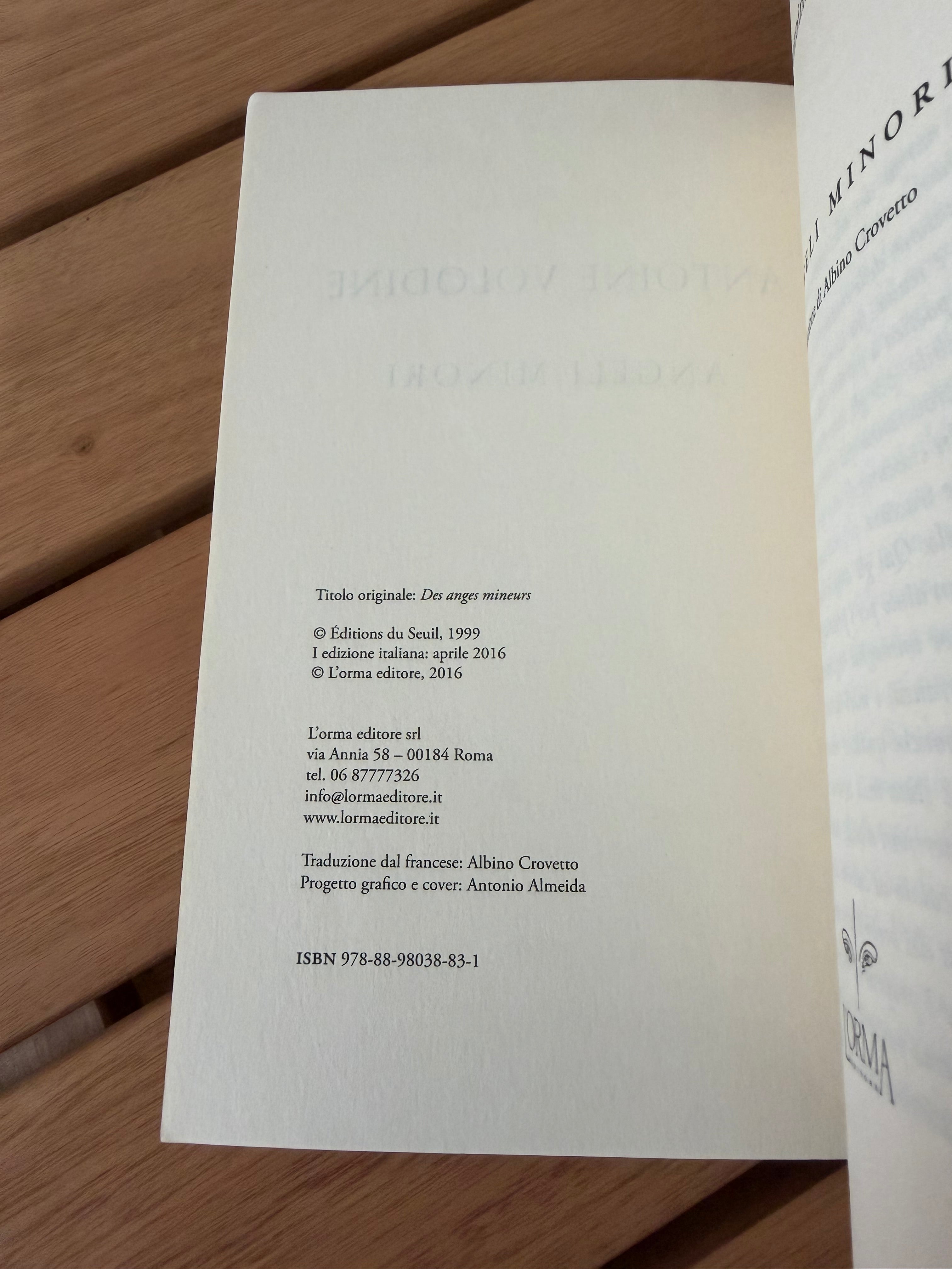 Angeli minori - Antoine Volodine