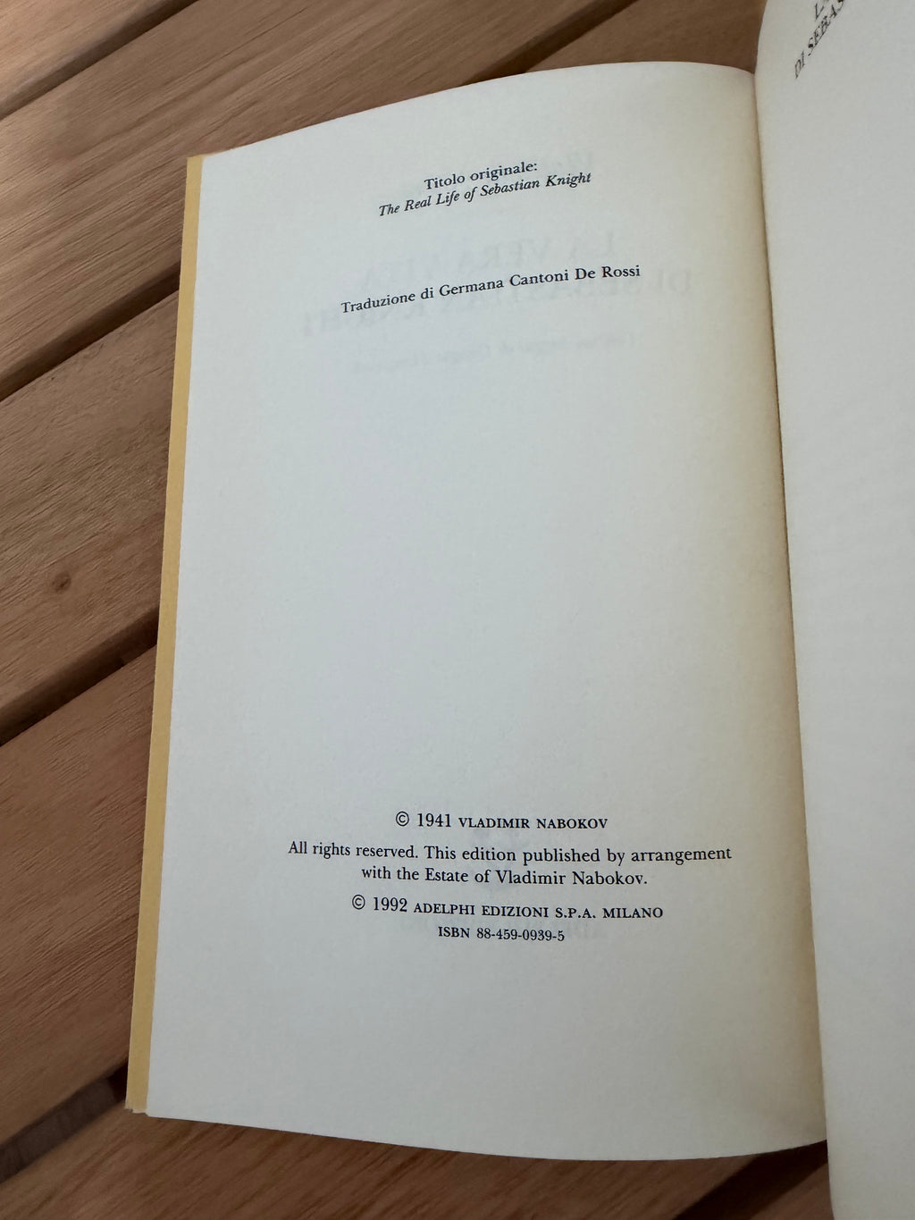 La vera vita di Sebastian Knight - Vladimir Nabokov
