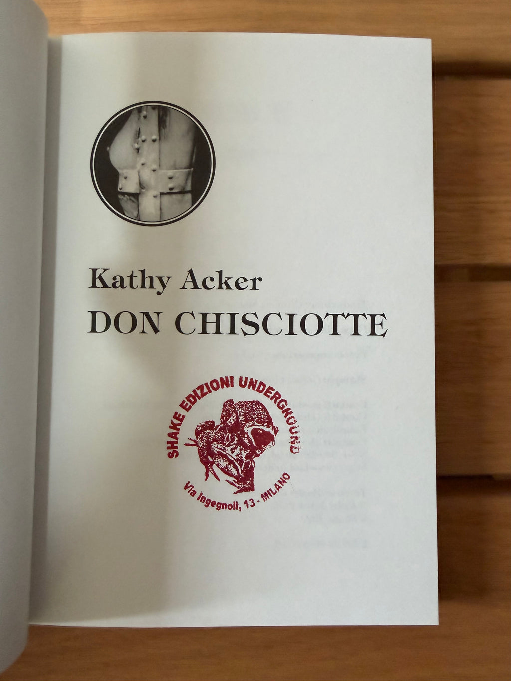 Don Chisciotte - Kathy Acker