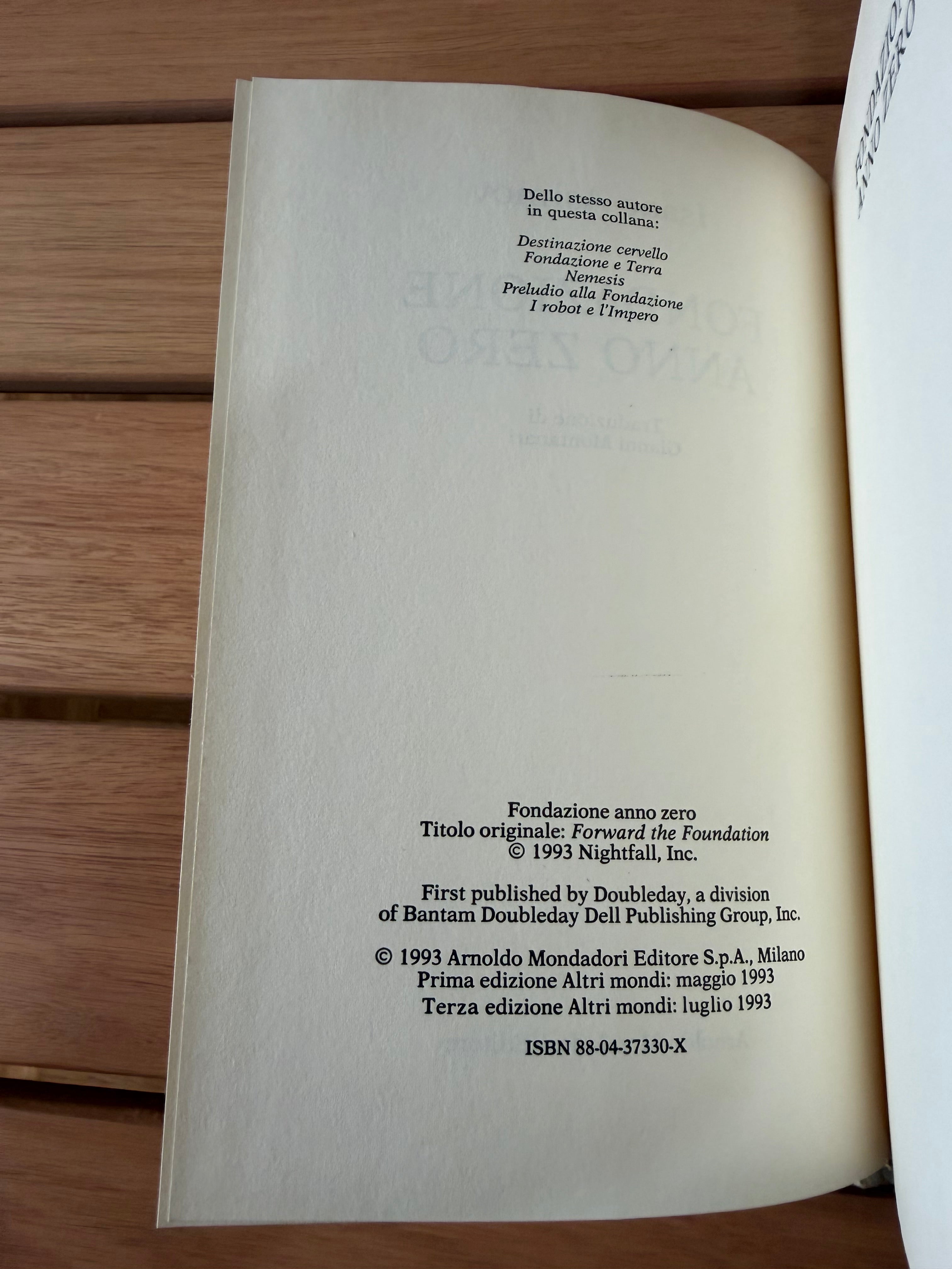 Fondazione anno zero - Isaac Asimov
