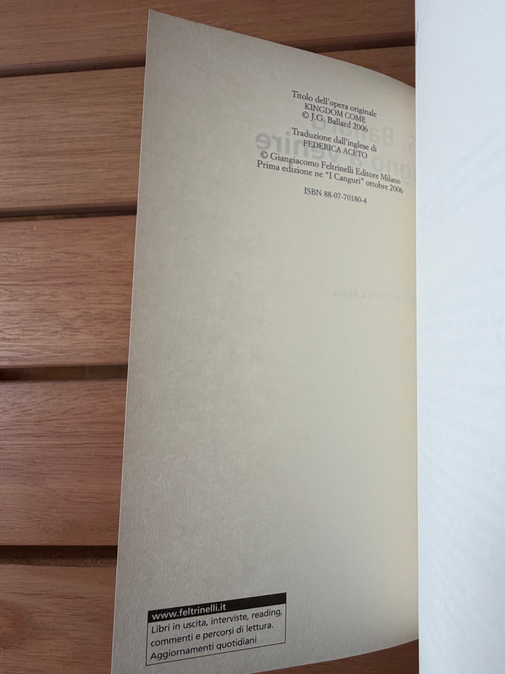 Regno a venire - J. G. Ballard