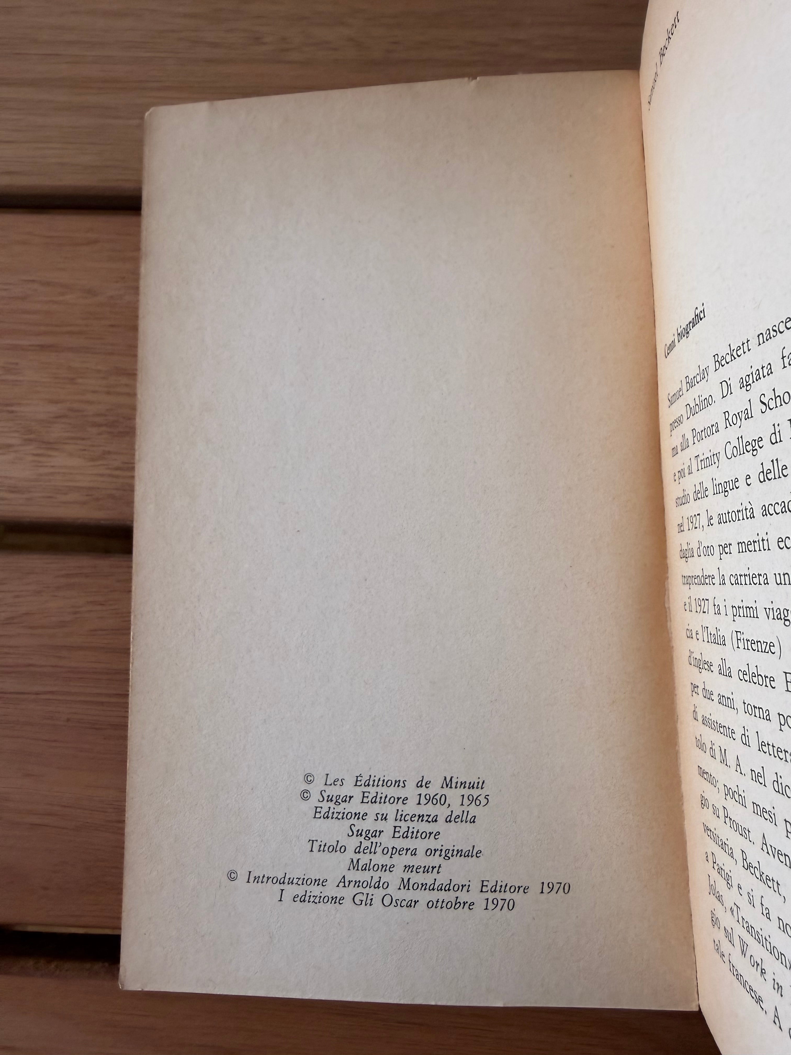 La trilogia di Molloy - Samuel Beckett