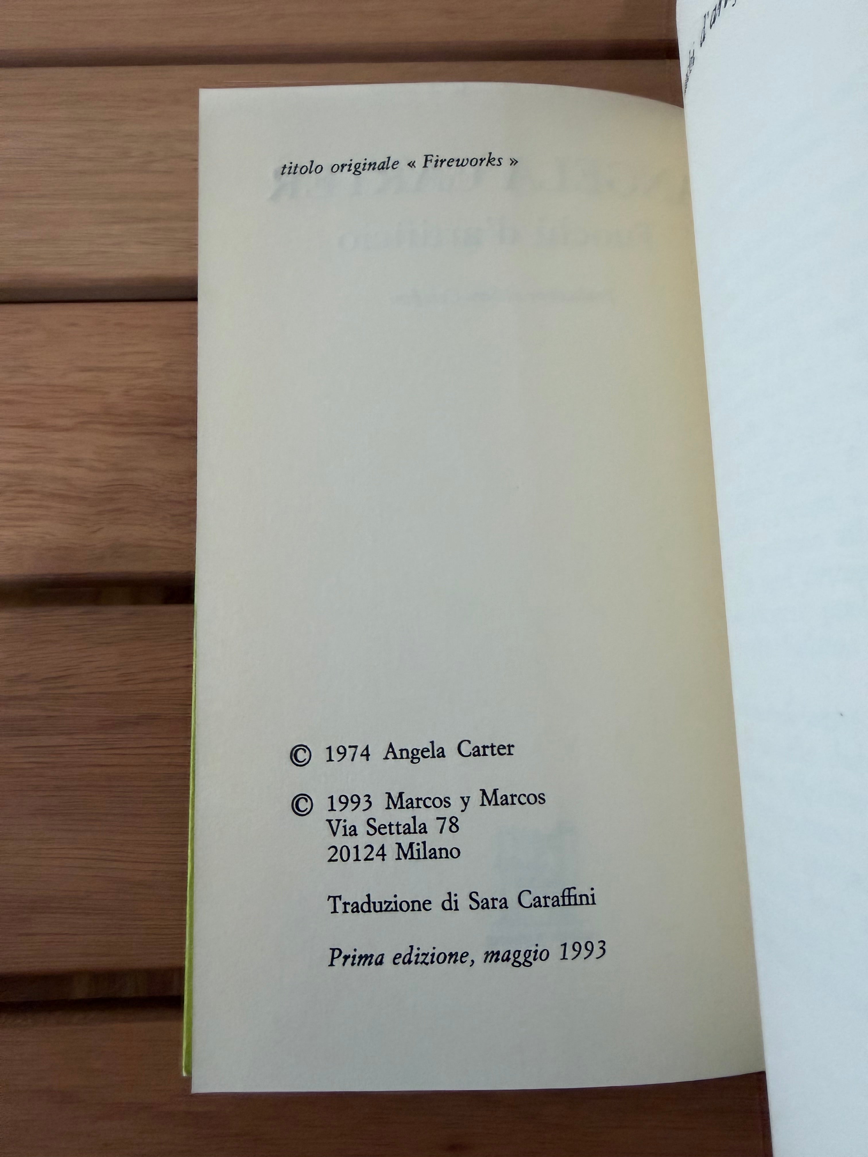 Fuochi d'artificio - Angela Carter
