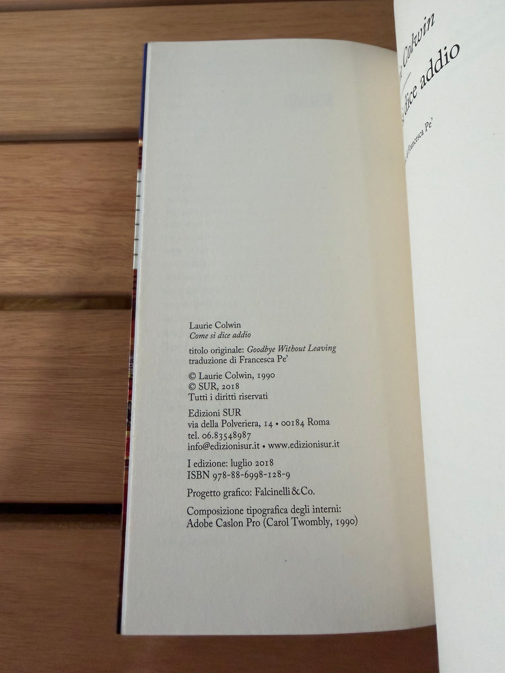 Come si dice addio - Laurie Colwin