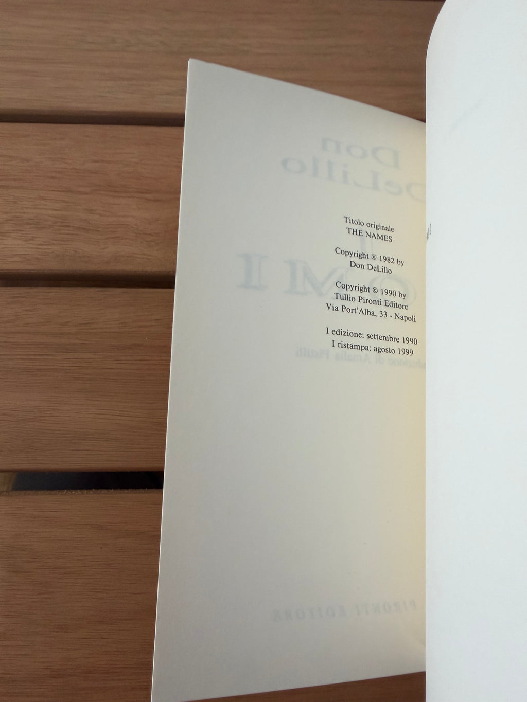 I nomi - Don DeLillo