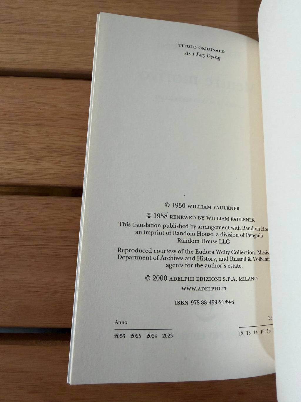 Mentre morivo - William Faulkner