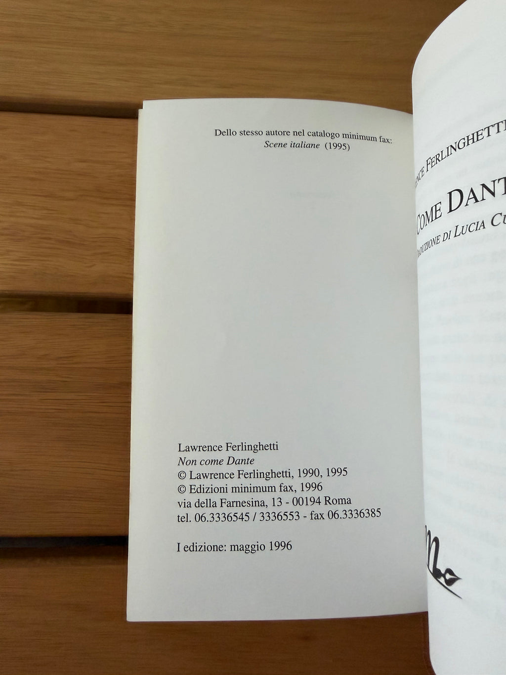 Non come Dante - Poesie 1990-1995 - Lawrence Ferlinghetti