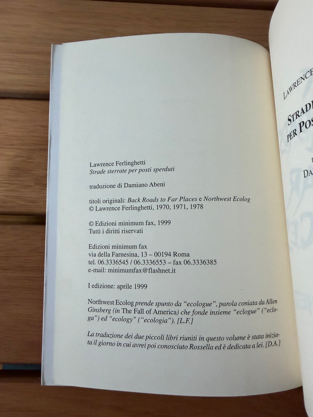 Strade sterrate per posti sperduti - Lawrence Ferlinghetti