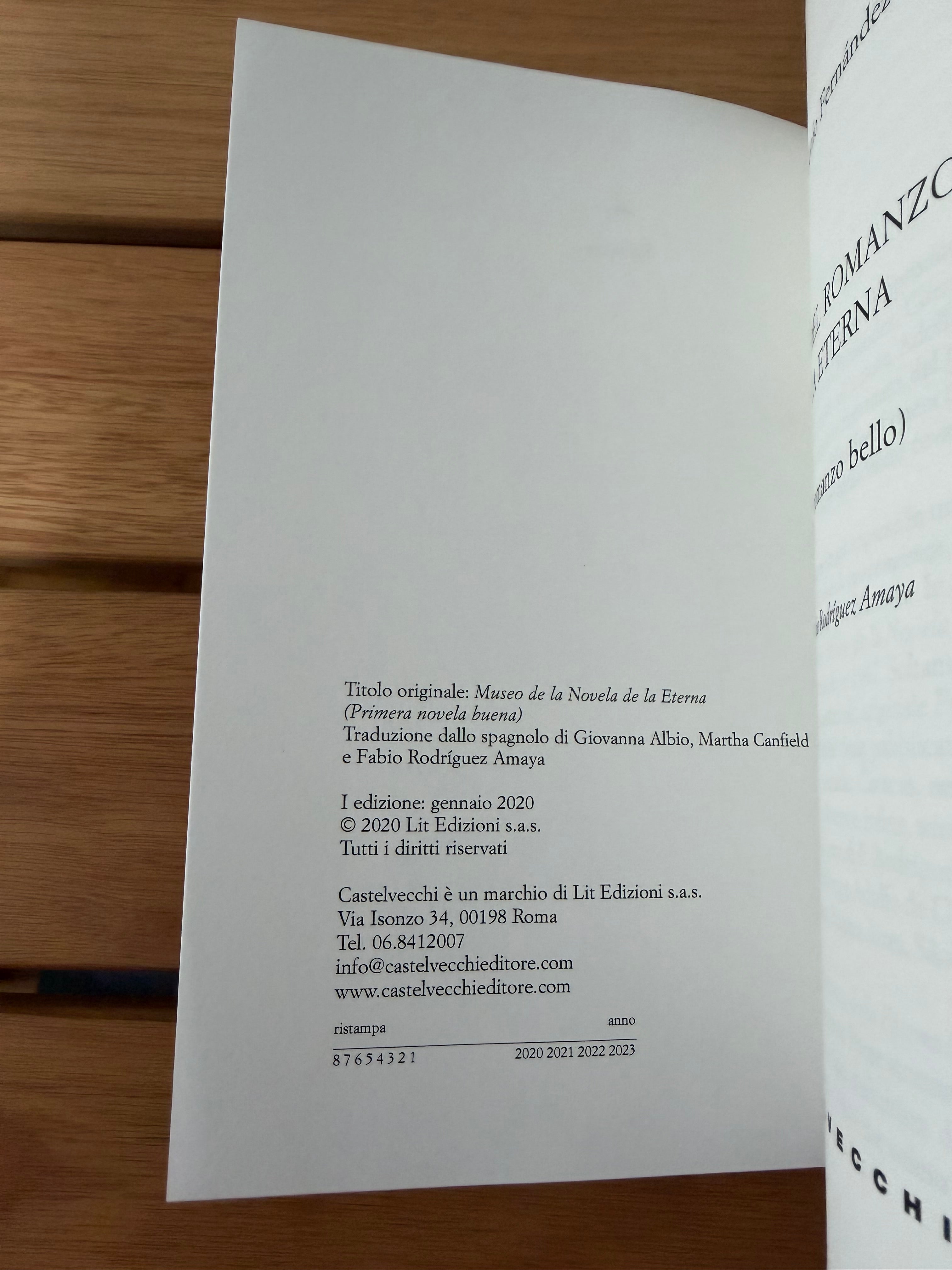 Museo del romanzo della Eterna (primo romanzo bello) - Macedonio Fernández