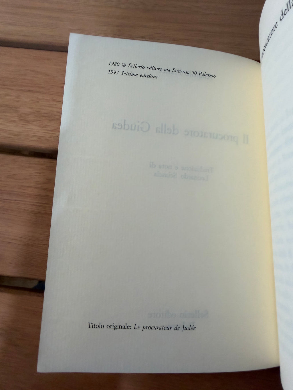 Il procuratore della Giudea - Anatole France
