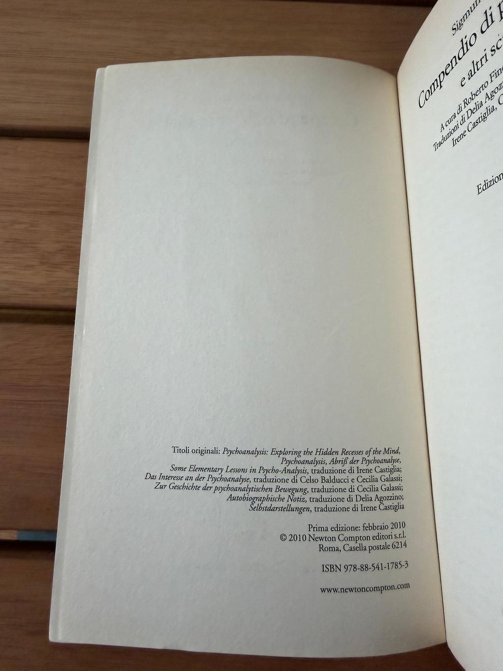 Compendio di psicanalisi e altri scritti - Sigmund Freud