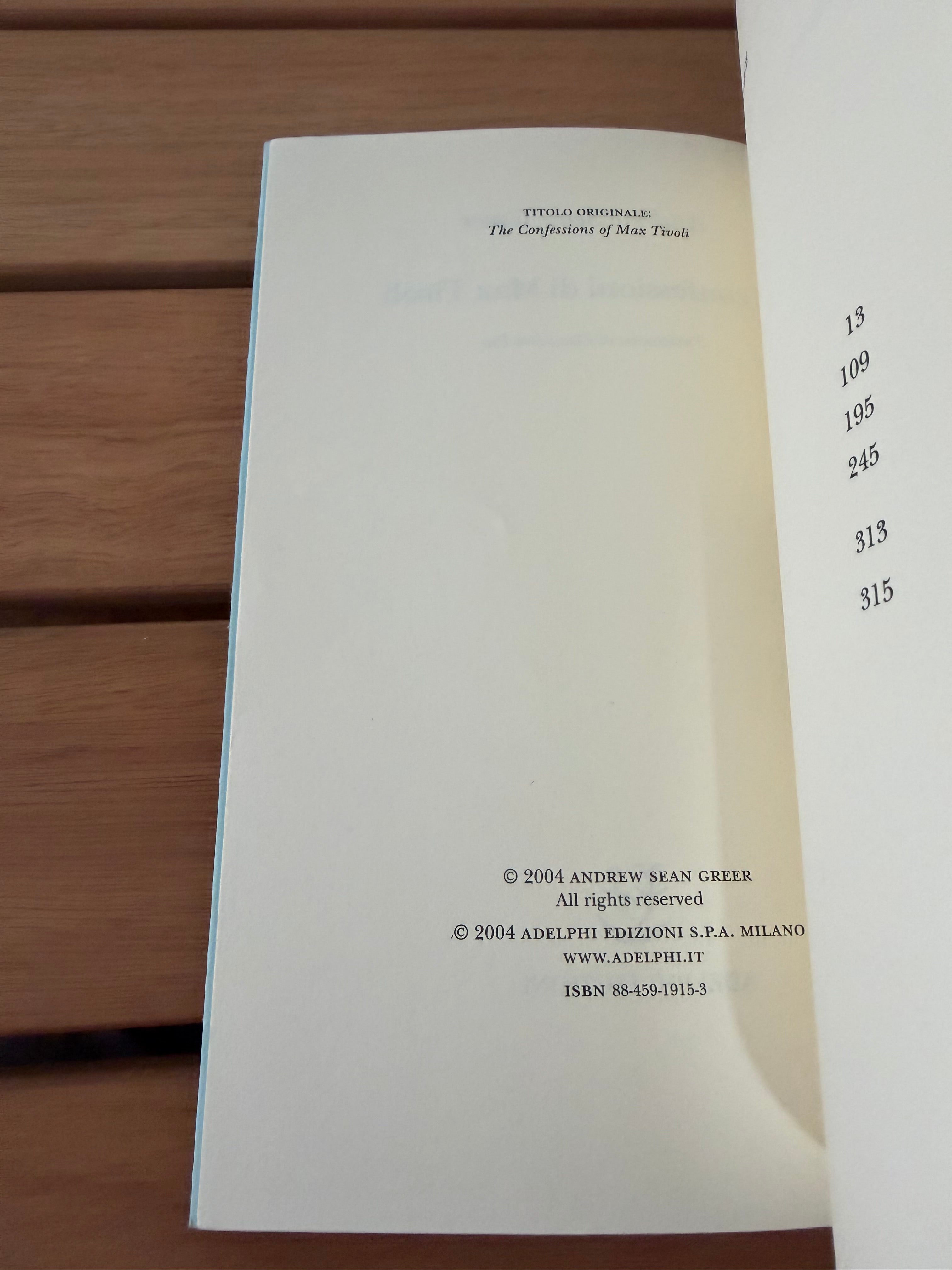 Le confessioni di Max Tivoli - Andrew Sean Greer