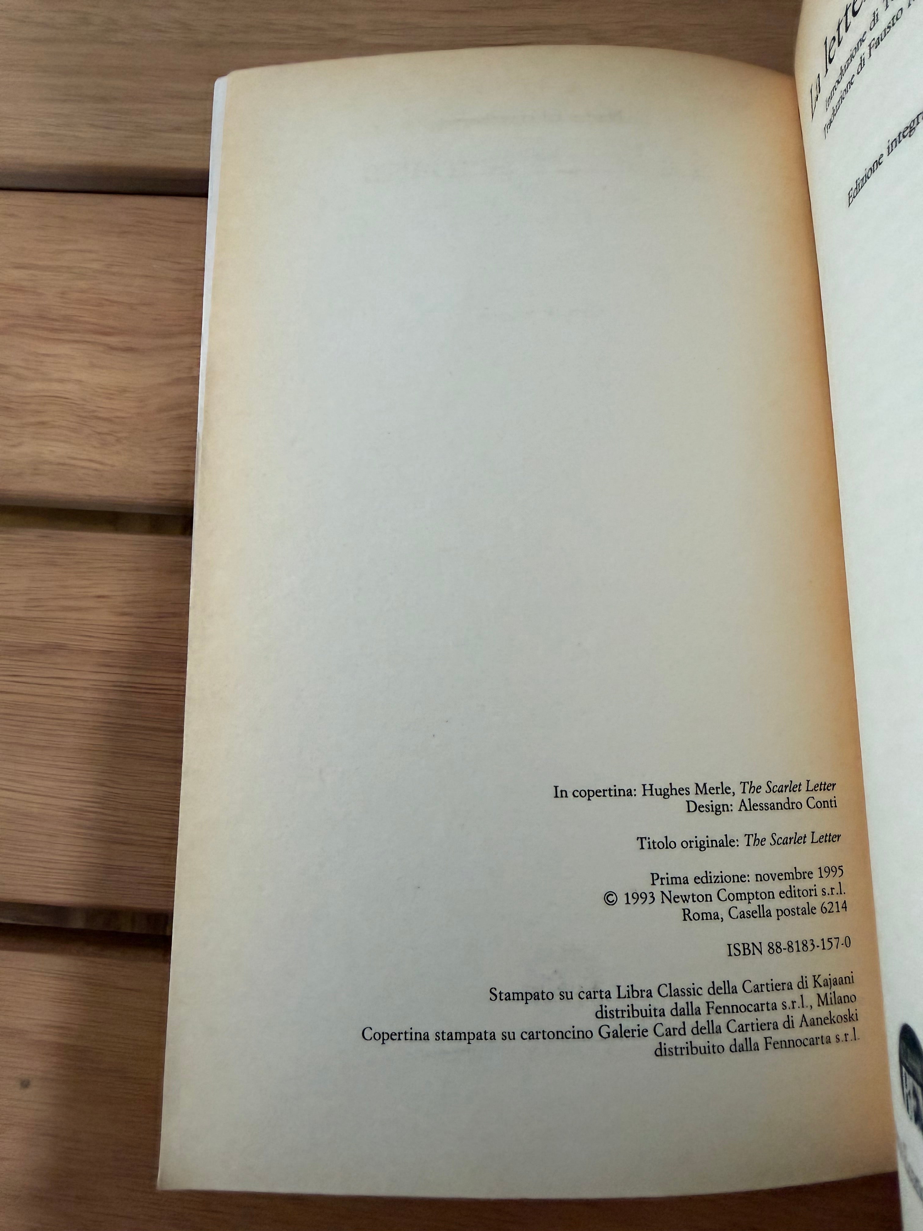 La lettera scarlatta - Nathaniel Hawthorne