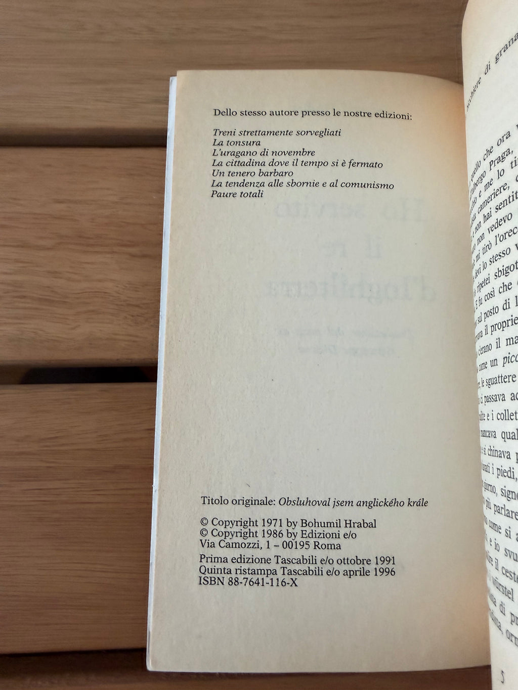 Ho servito il re d'inghilterra - Bohumil Hrabal