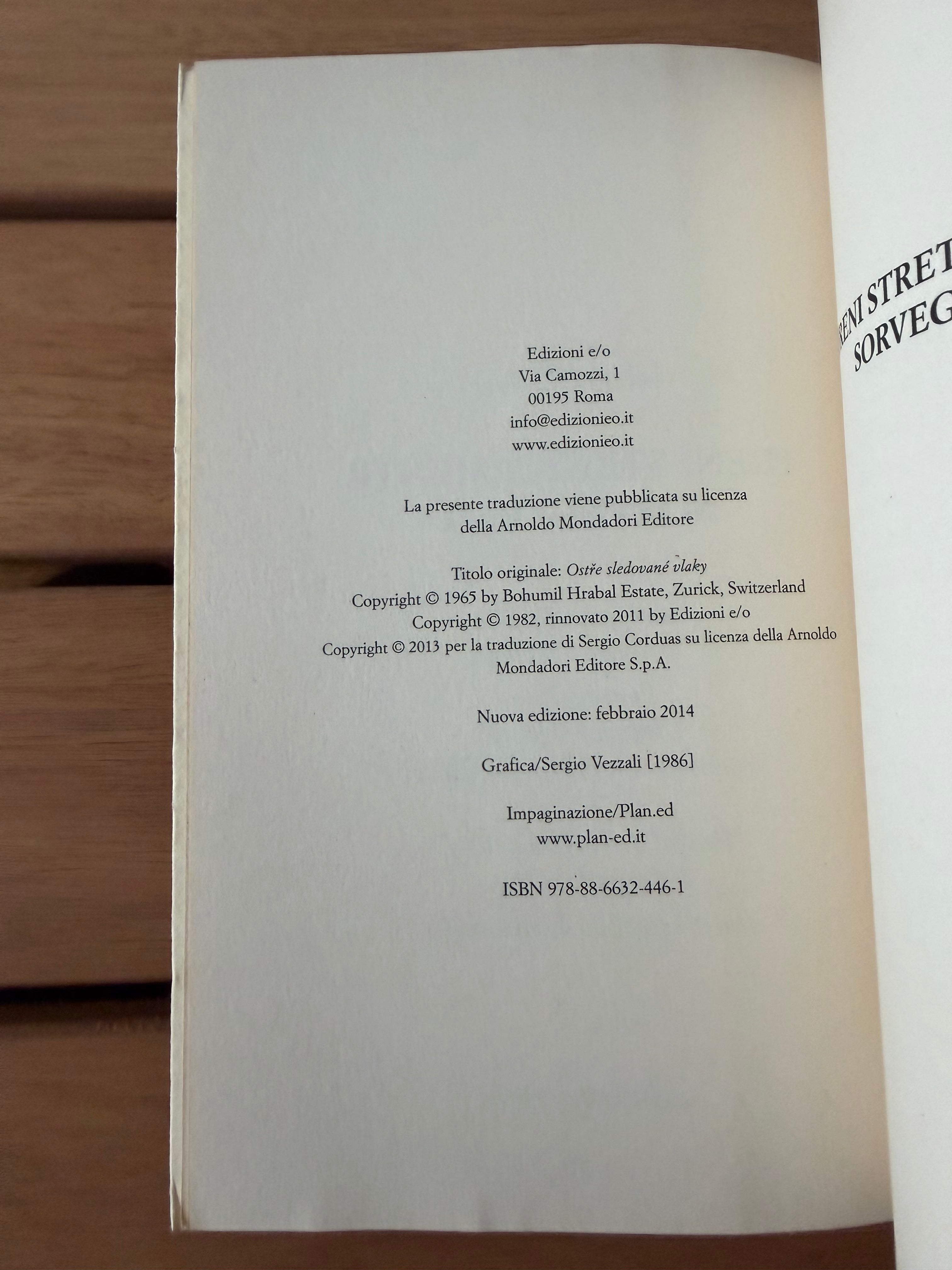 Treni strettamente sorvegliati - Bohumil Hrabal
