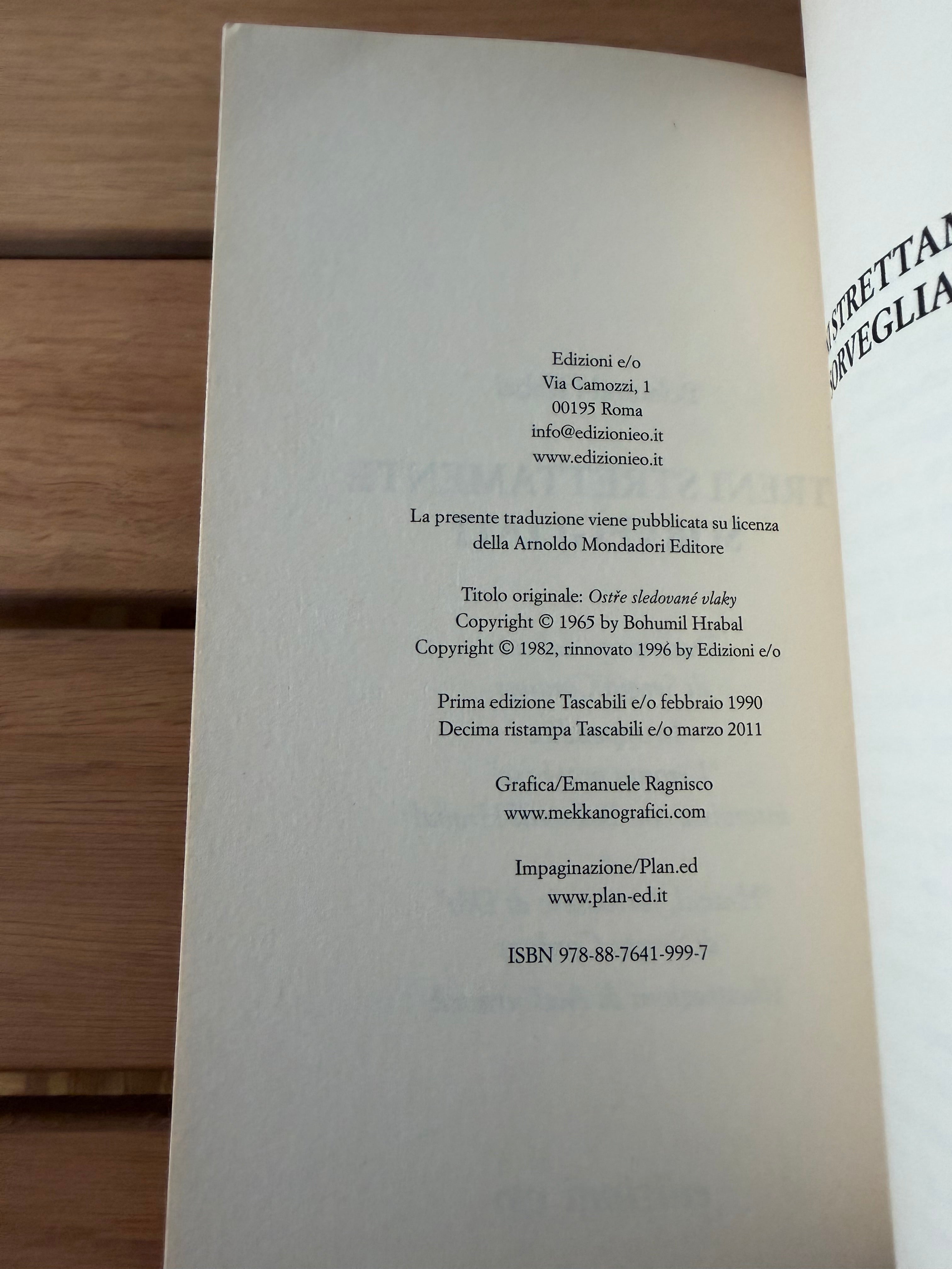 Treni strettamente sorvegliati - Bohumil Hrabal