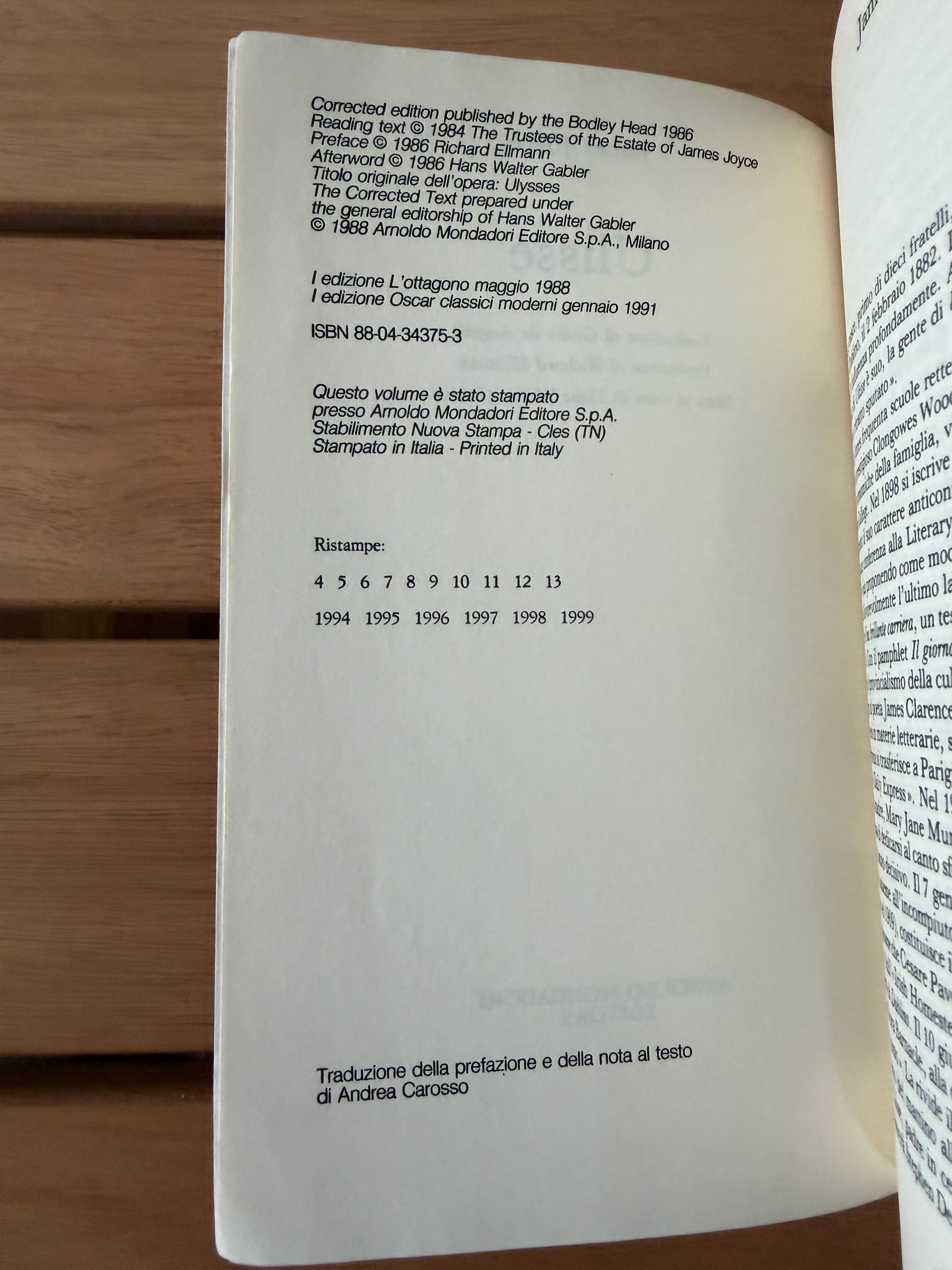 Ulisse - James Joyce