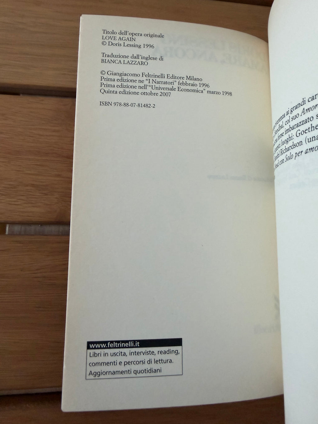 Amare, ancora - Doris Lessing