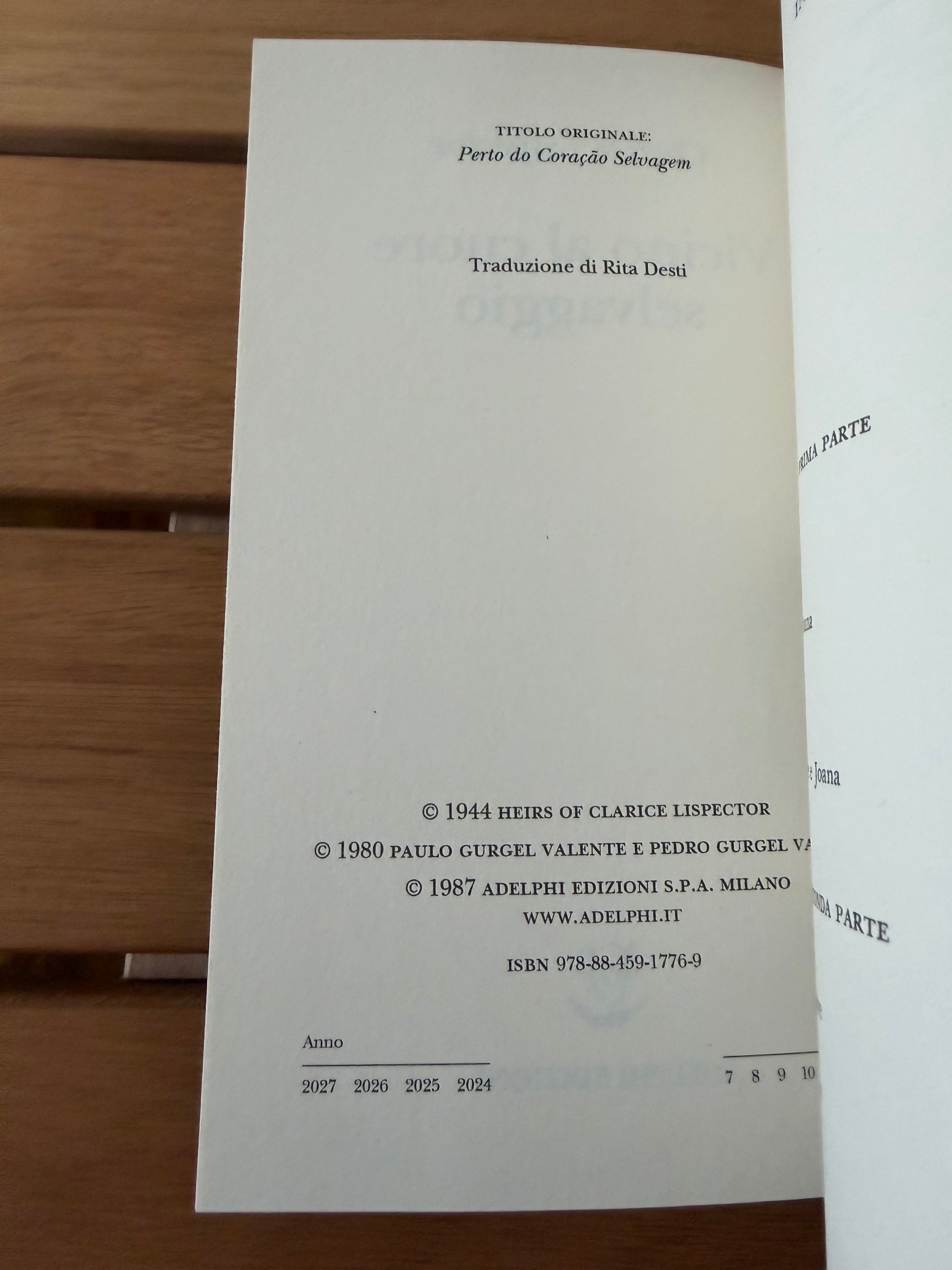 Vicino al cuore selvaggio - Clarice Lispector