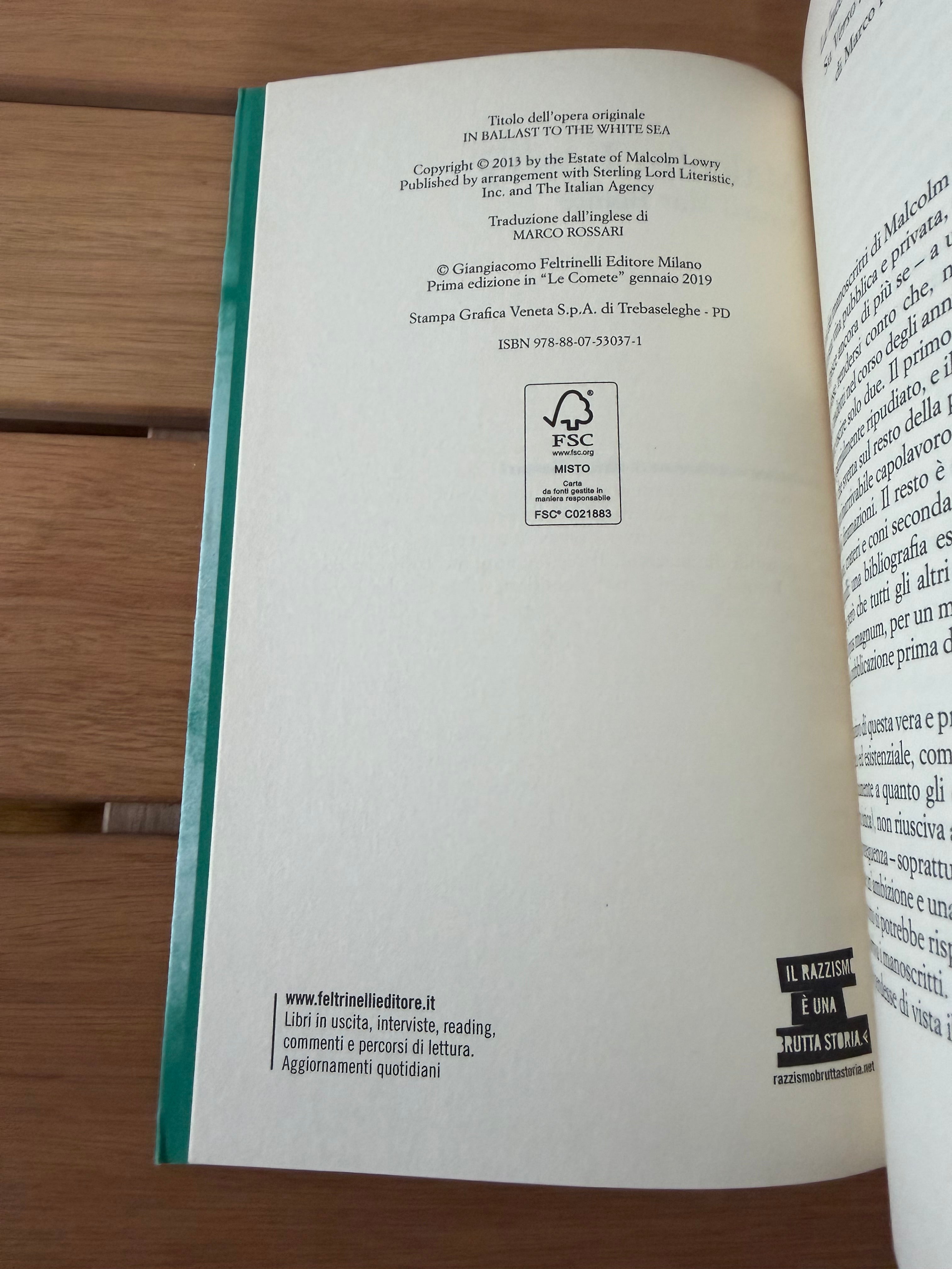 Verso il Mar Bianco - Malcolm Lowry