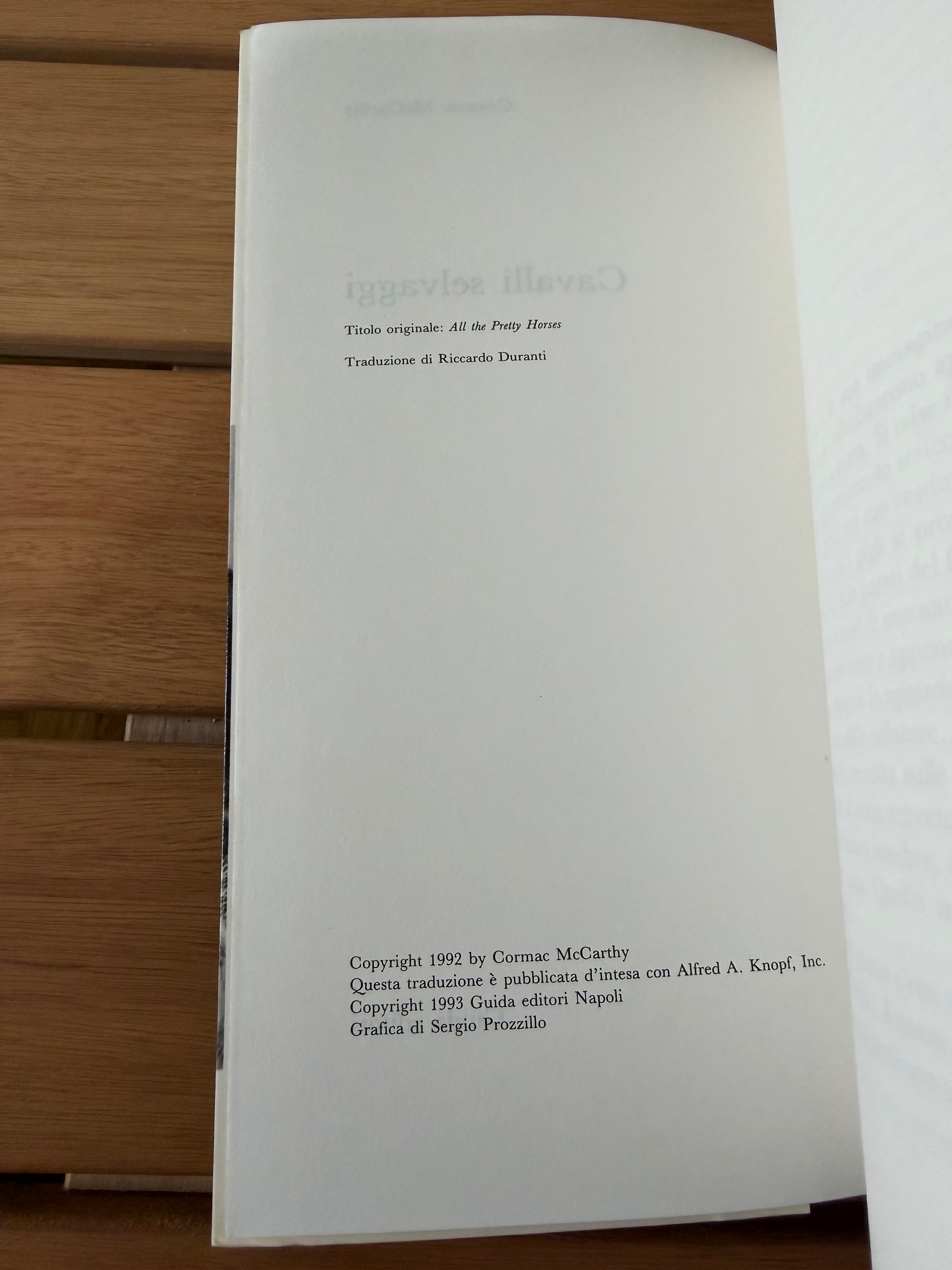 Cavalli selvaggi - Cormac McCarthy