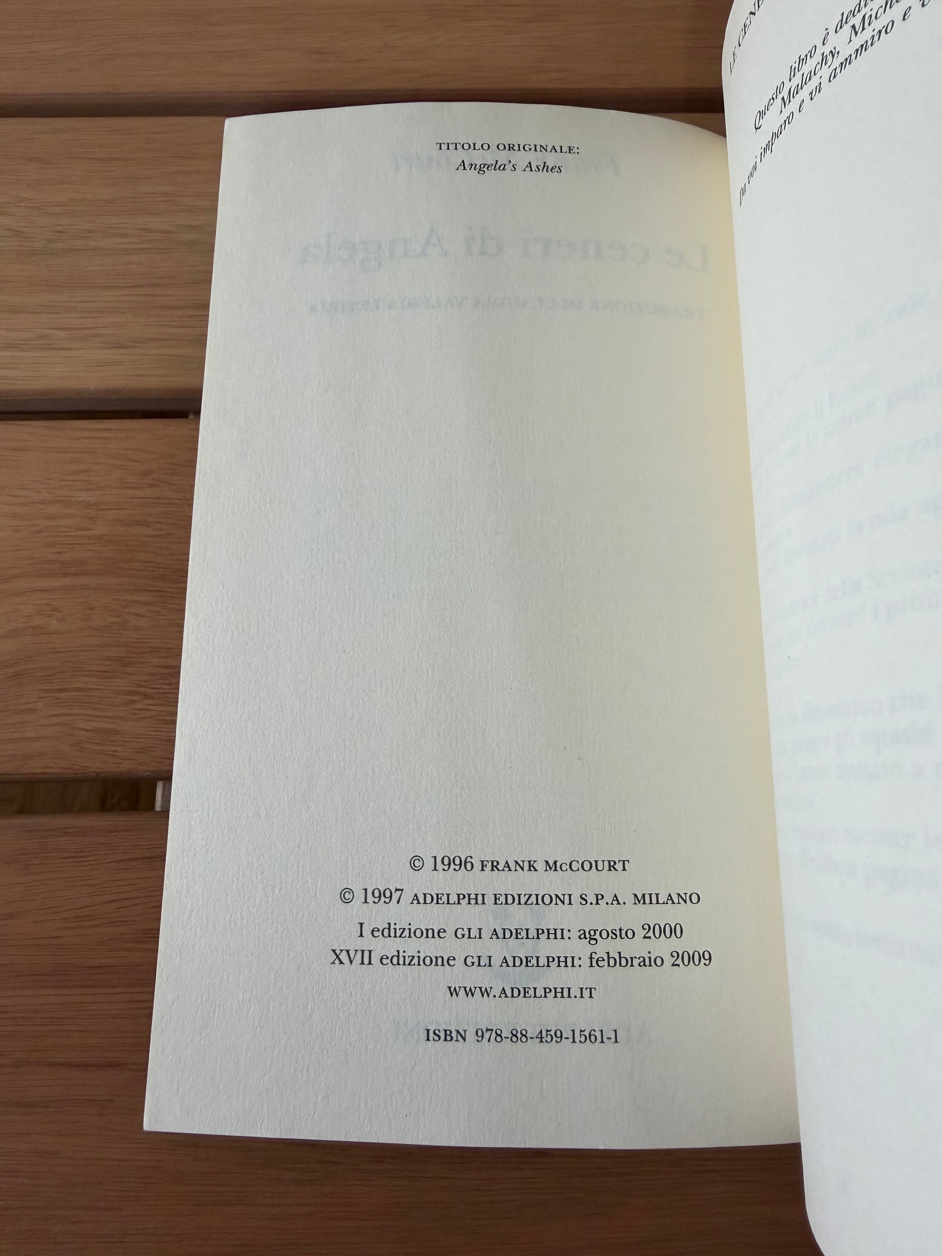 Le ceneri di Angela - Frank McCourt