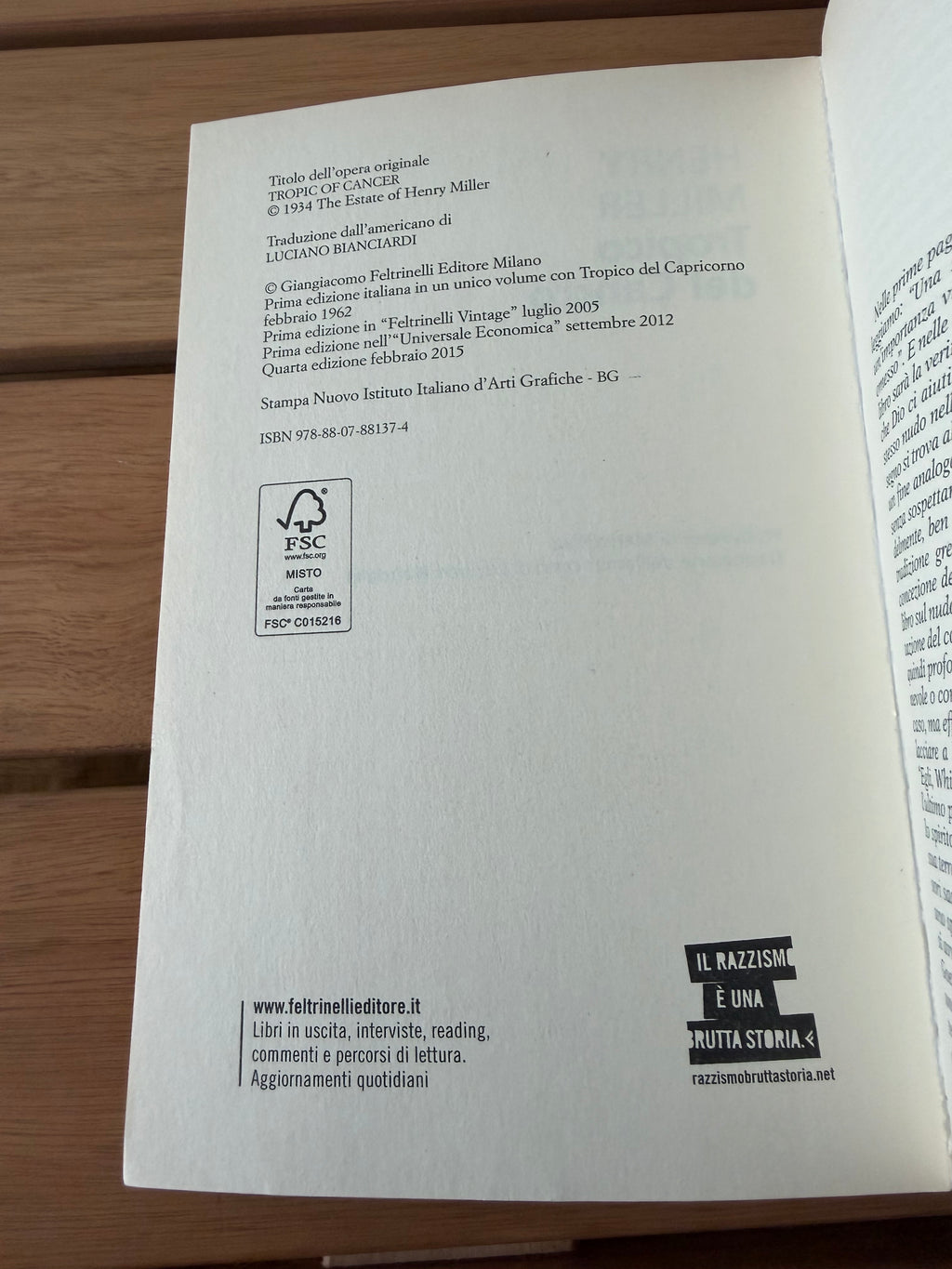 Tropico del cancro - Henry Miller