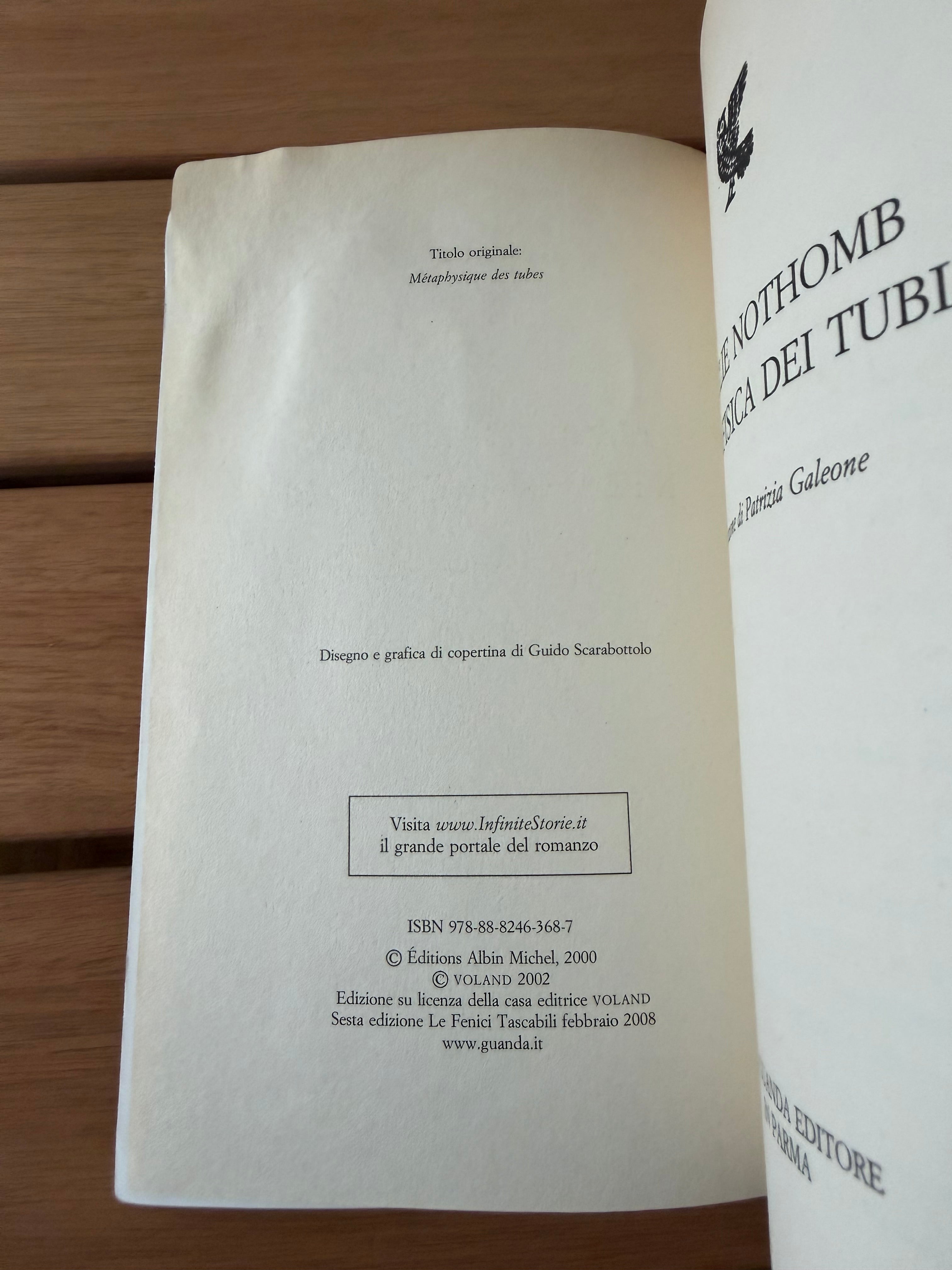 Metafisica dei tubi - Amélie Nothomb