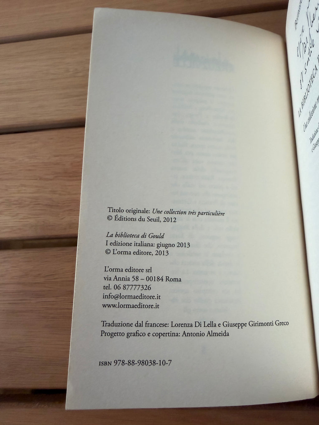 La biblioteca di Gould - Una collezione molto particolare - Bernard Quiriny [Autografato]