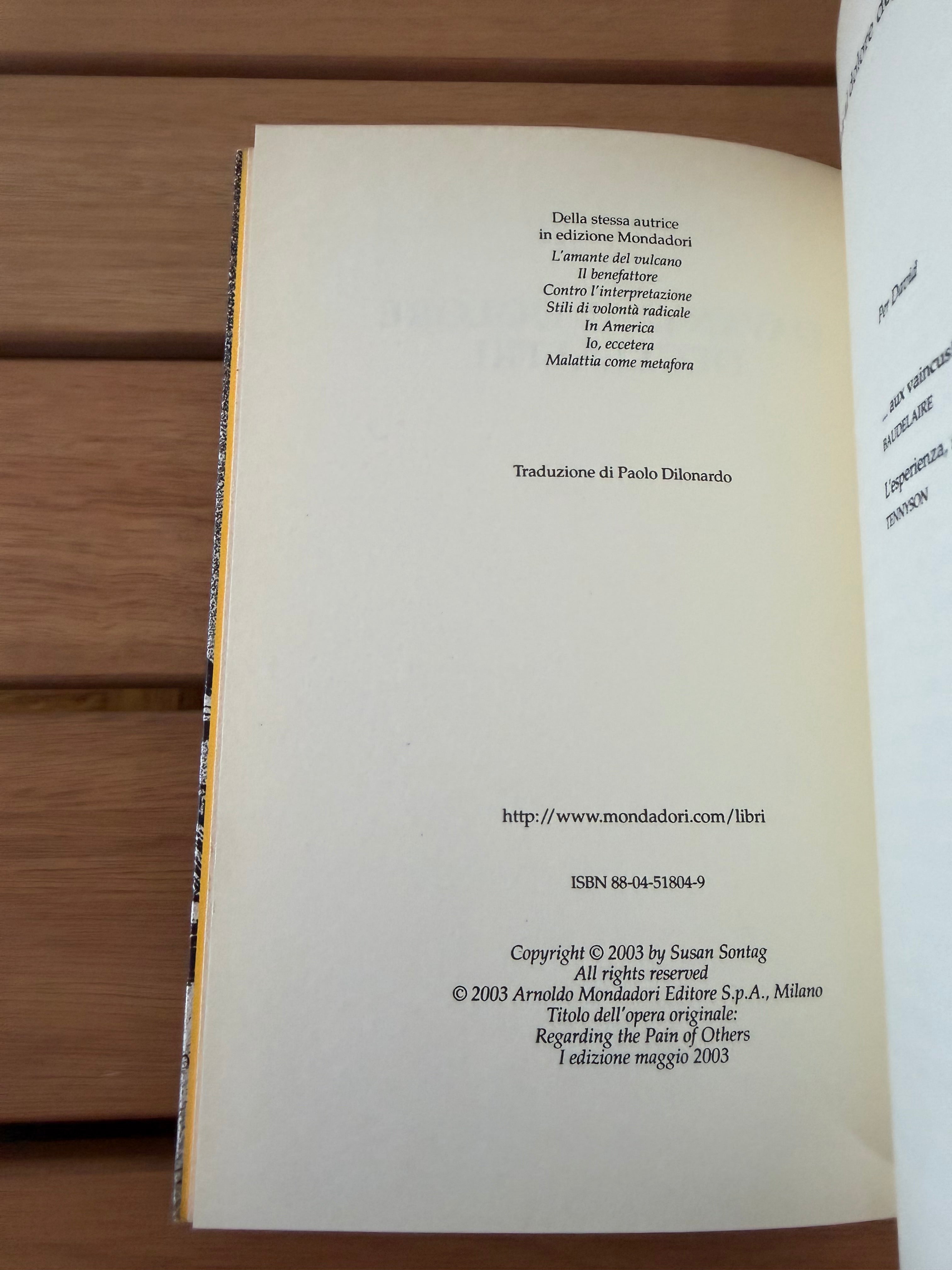 Davanti al dolore degli altri - Susan Sontag