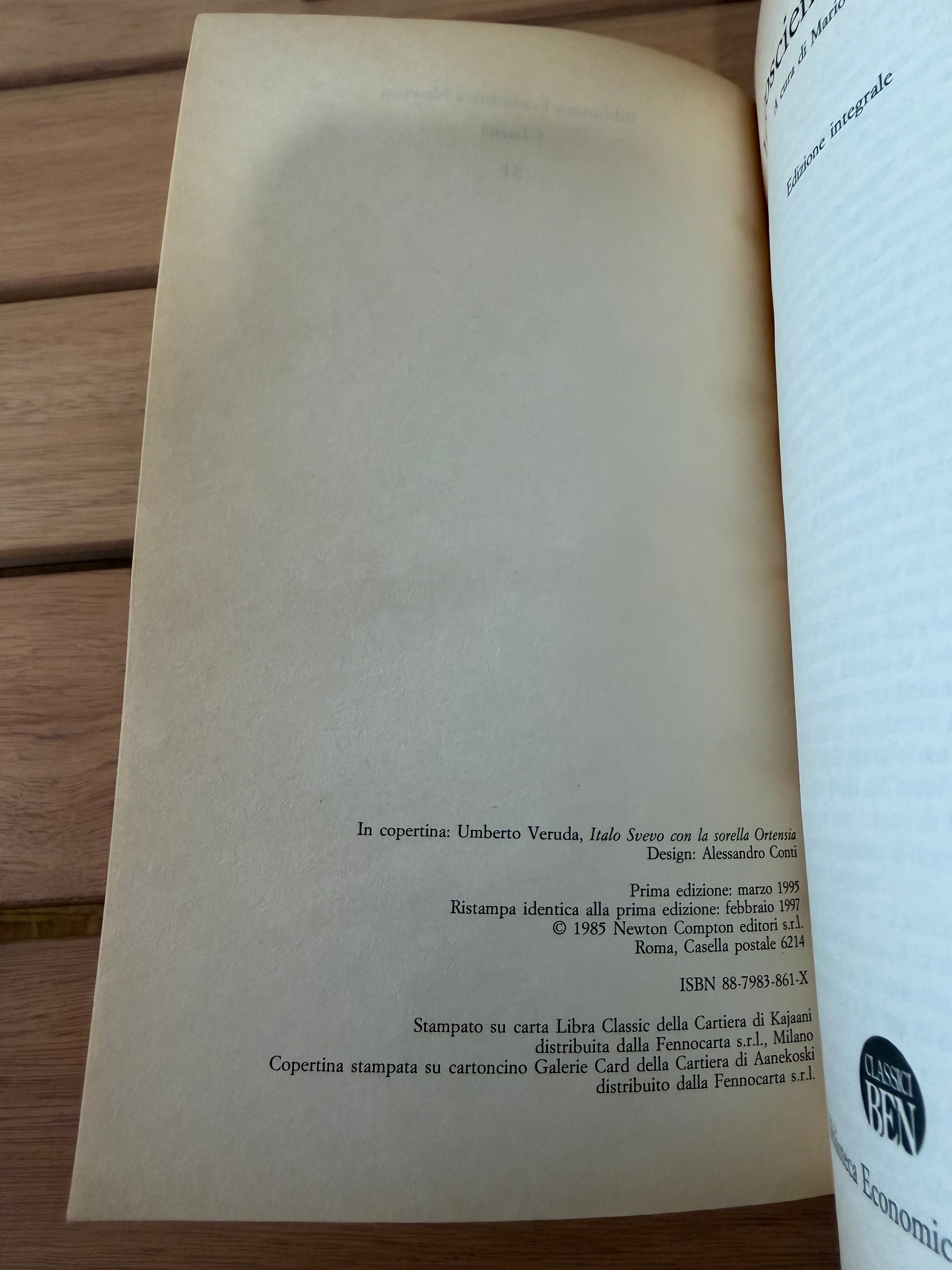 La coscienza di Zeno - Italo Svevo