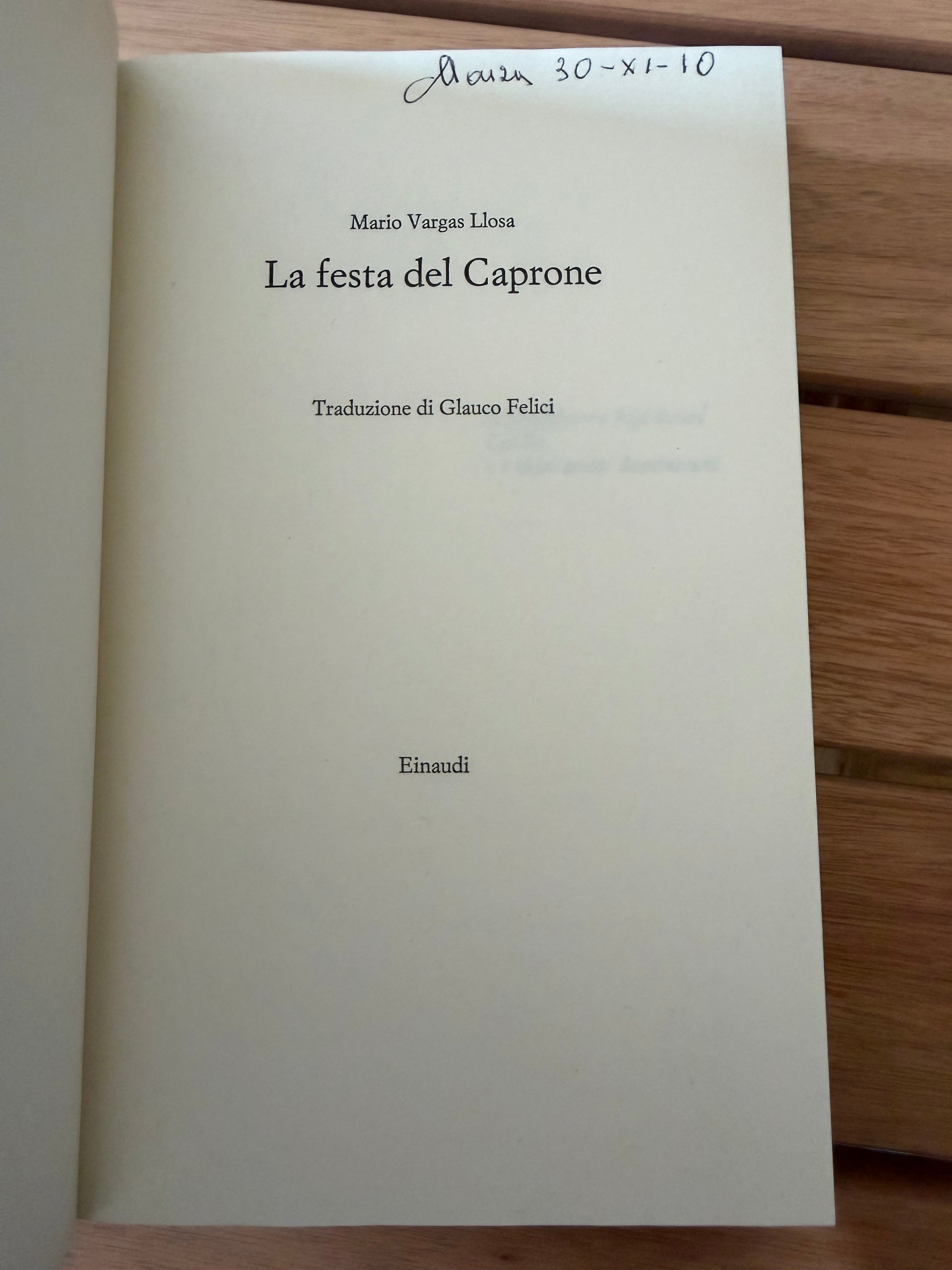 La festa del caprone - Mario Vargas Llosa