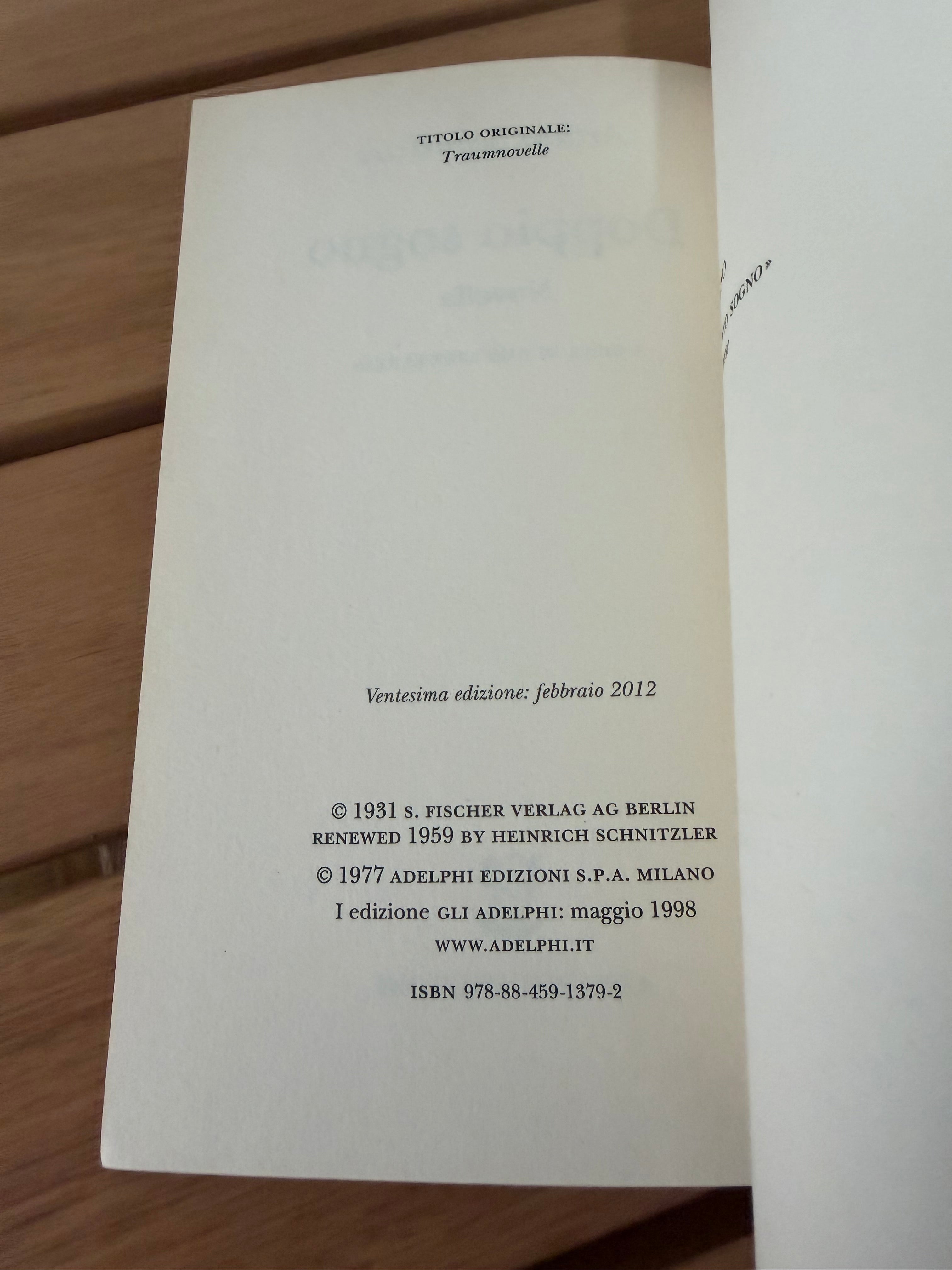 Doppio sogno - Arthur Schnitzler