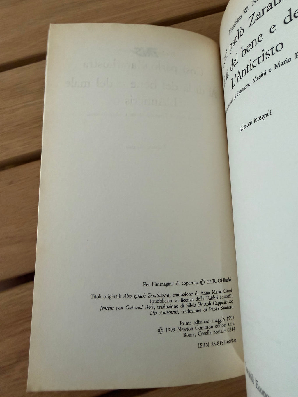 Così parlò Zarathustra - Al di là del bene e del male - L'Anticristo - Wilhelm Friedrich Nietzsche