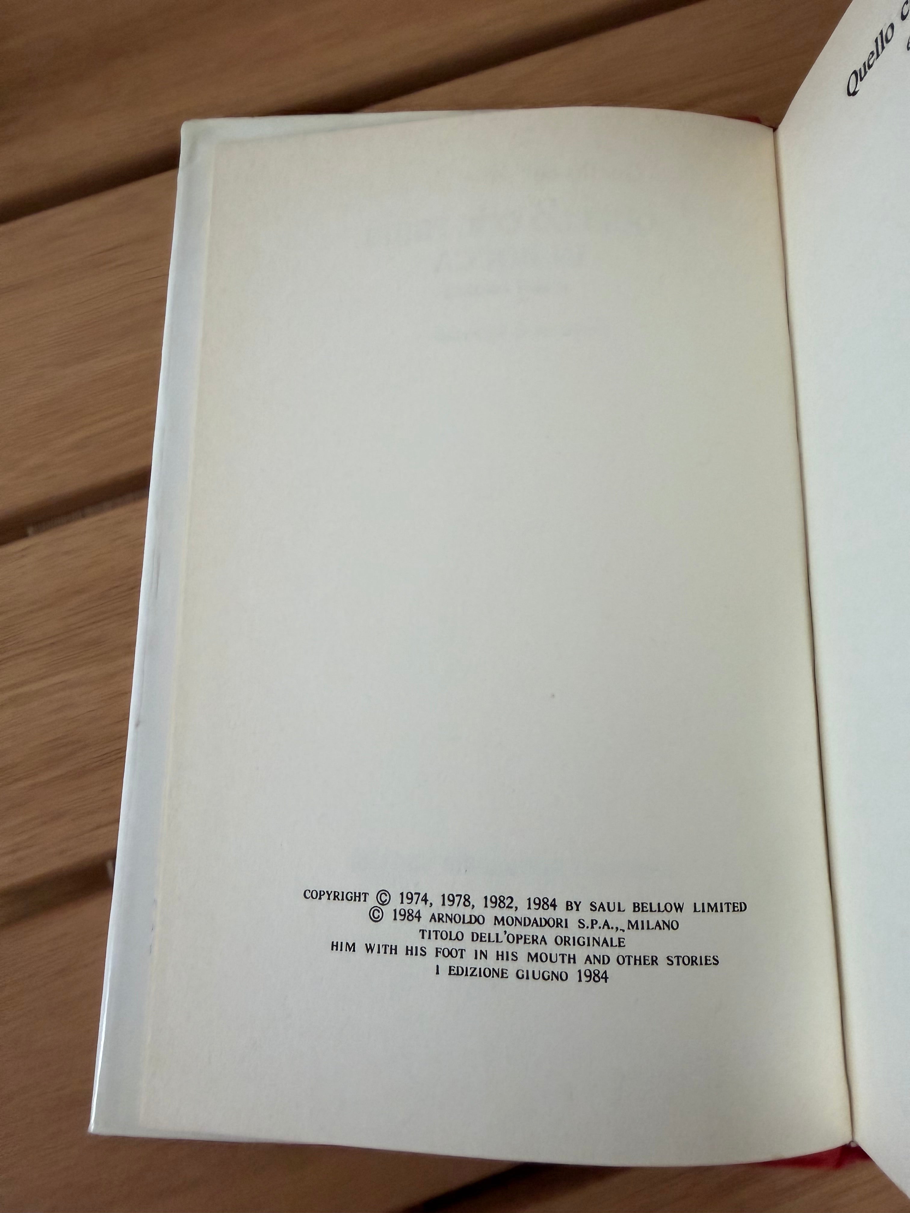 Quello col piede in bocca e altri racconti - Saul Bellow