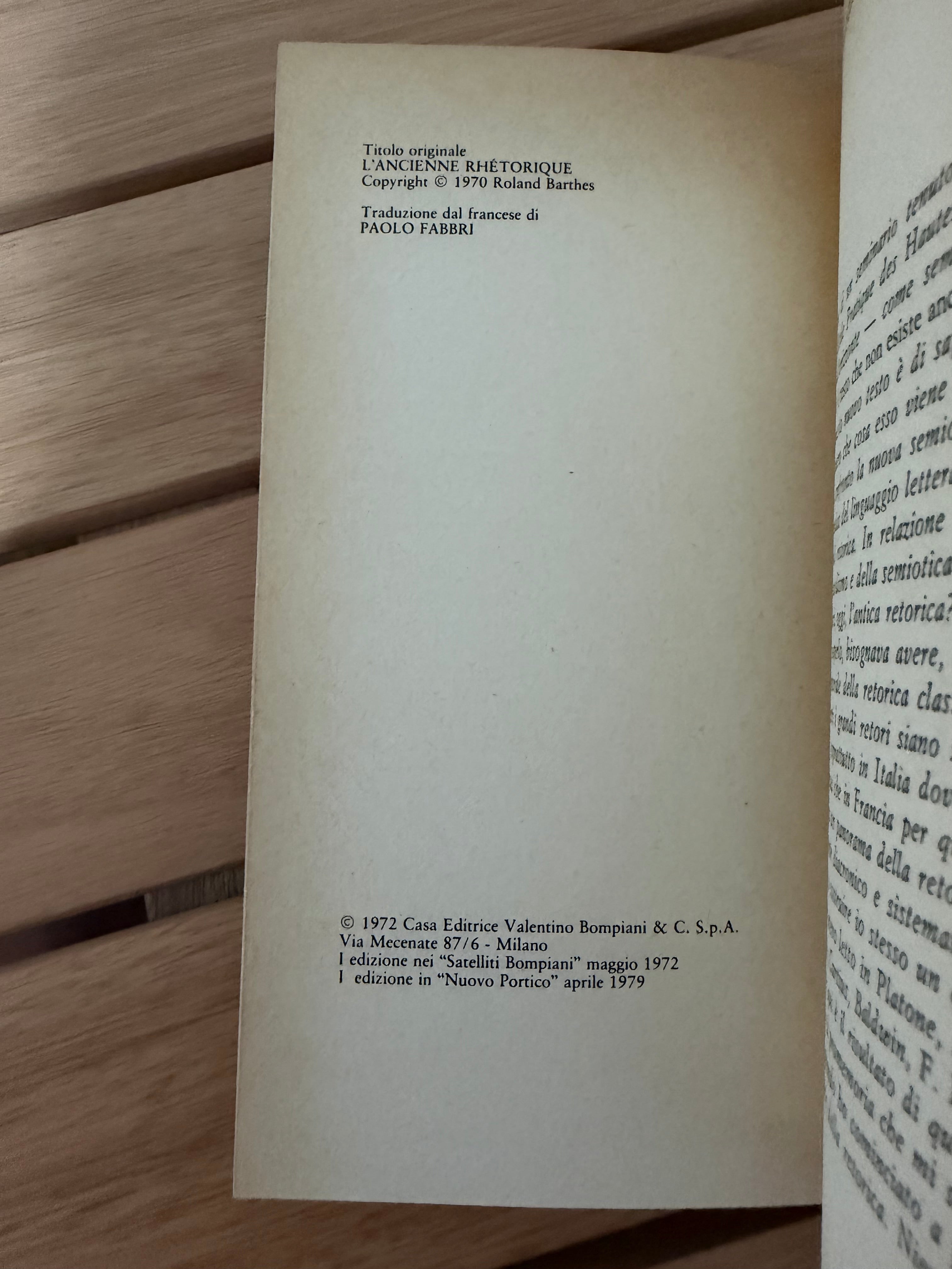 La retorica antica - Roland Barthes