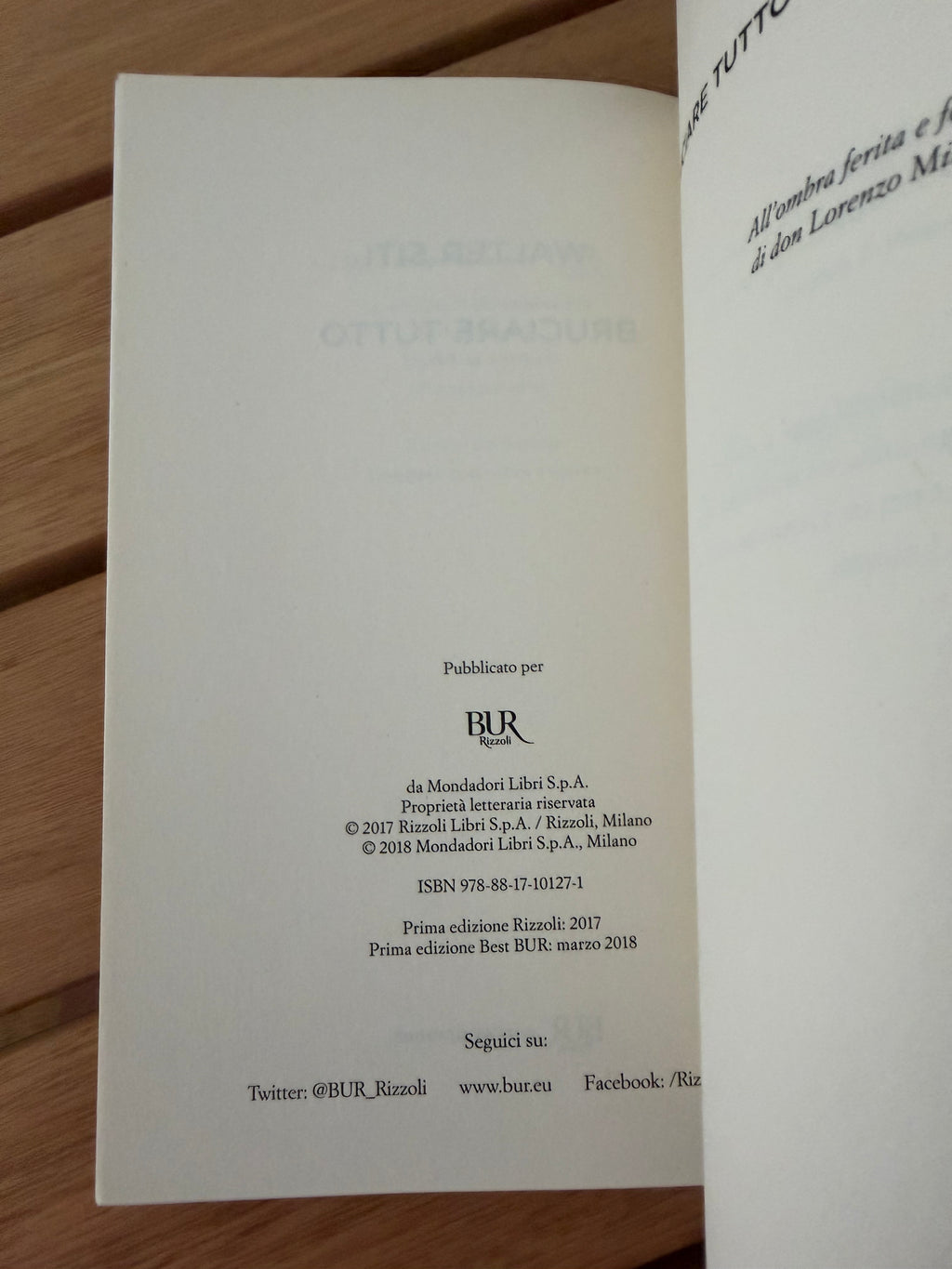 Bruciare tutto - Walter Siti