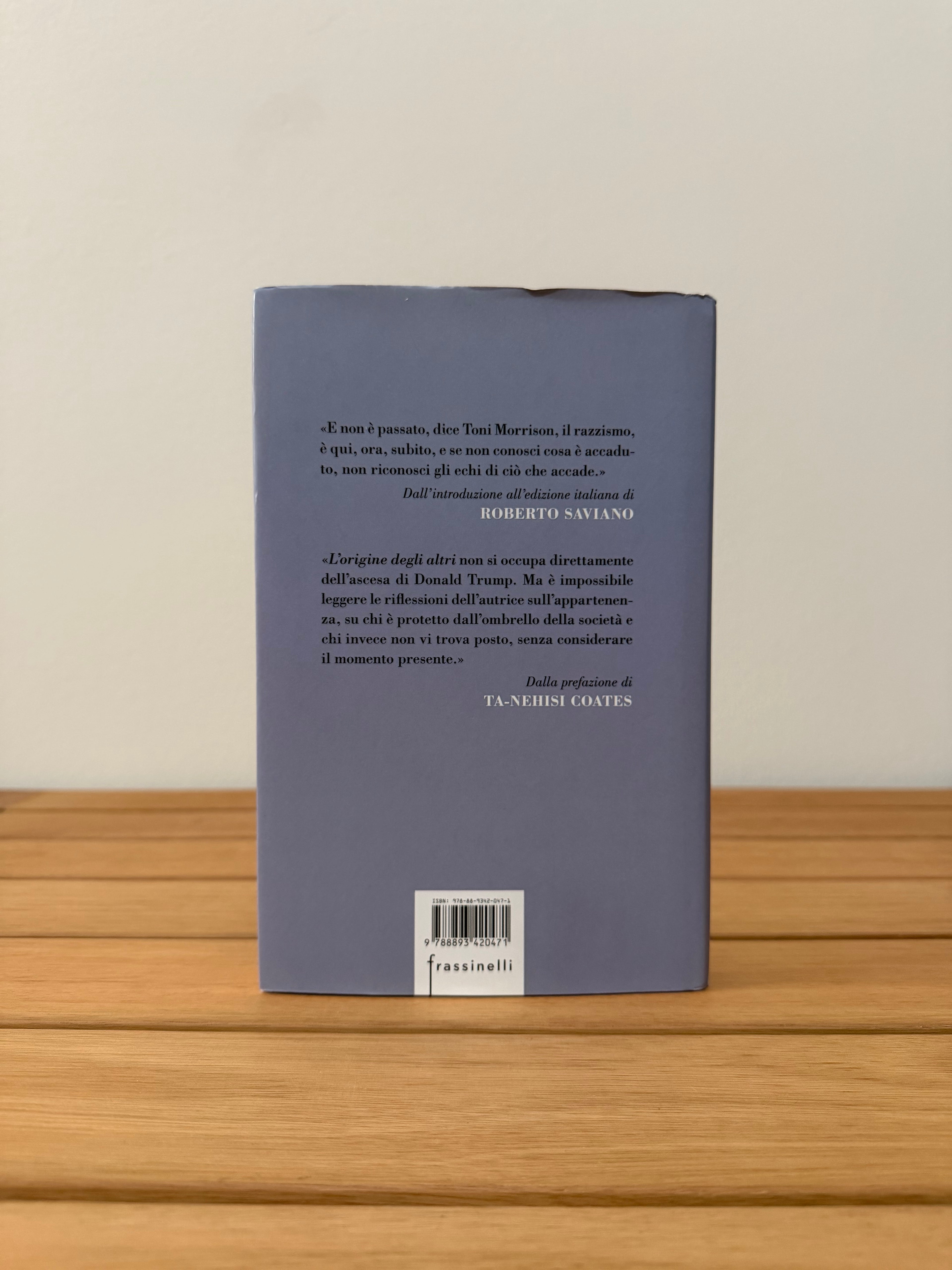 L'origine degli altri - Toni Morrison