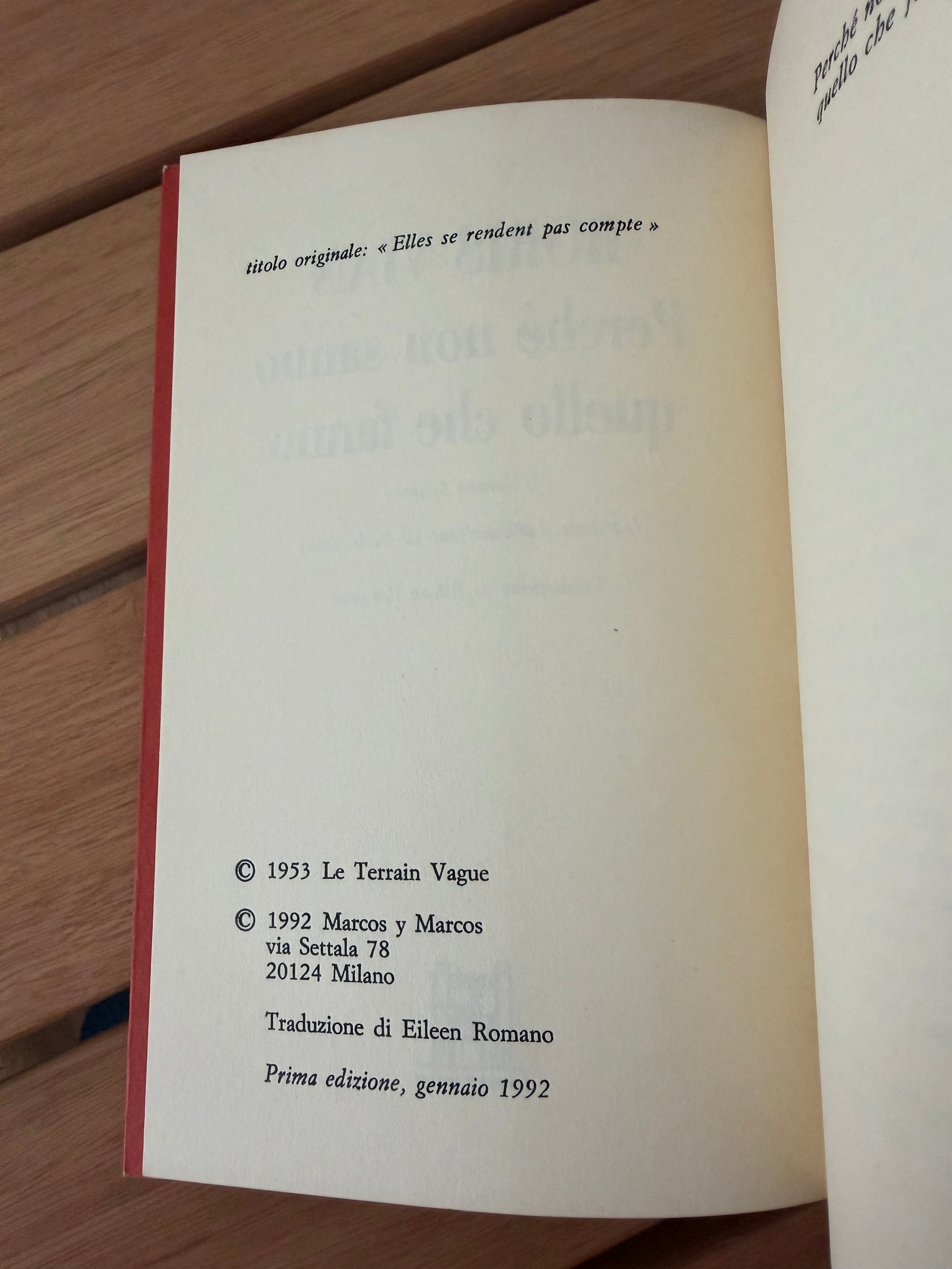 Perché non sanno quello che fanno - Boris Vian