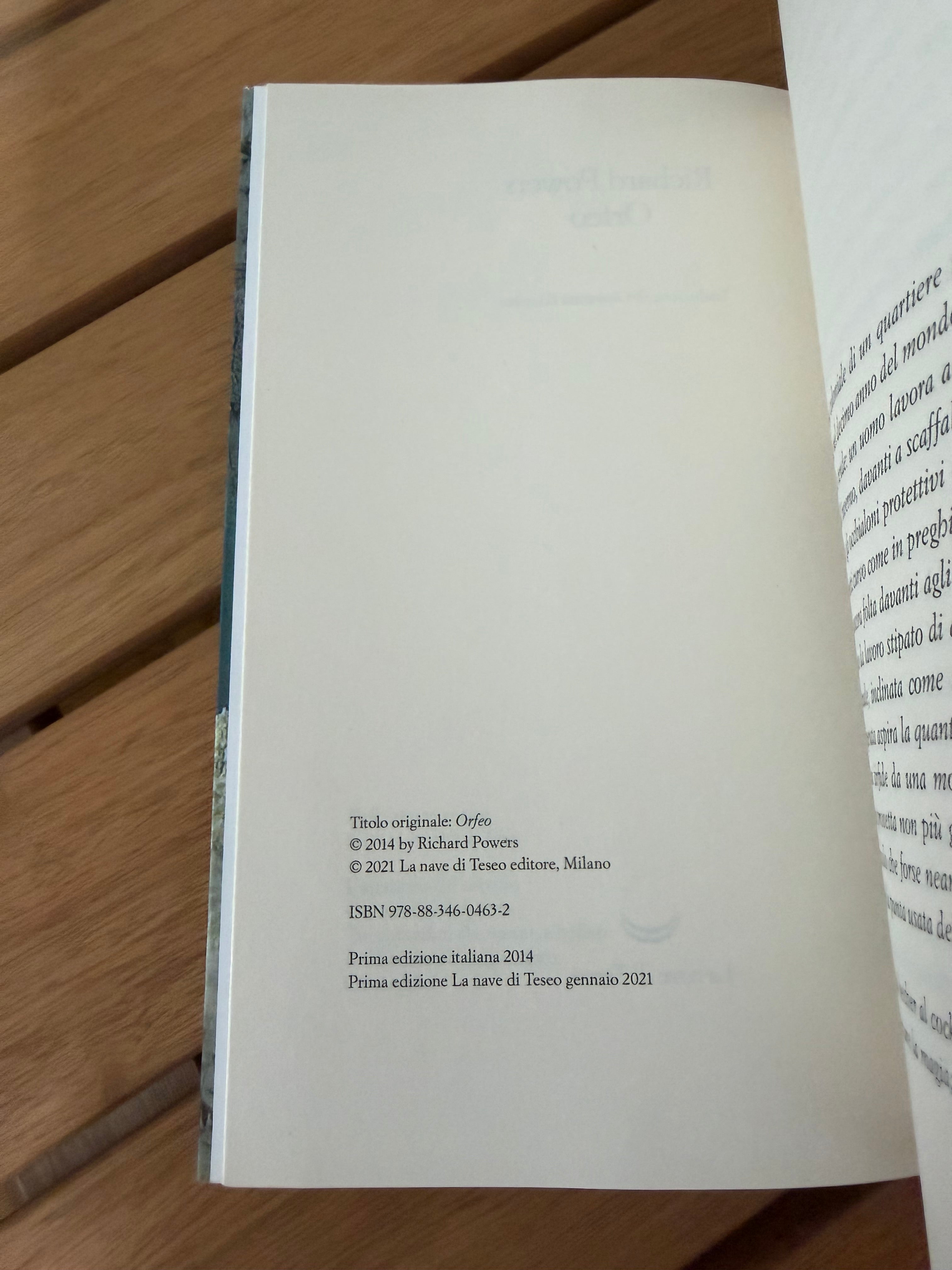 Orfeo - Richard Powers