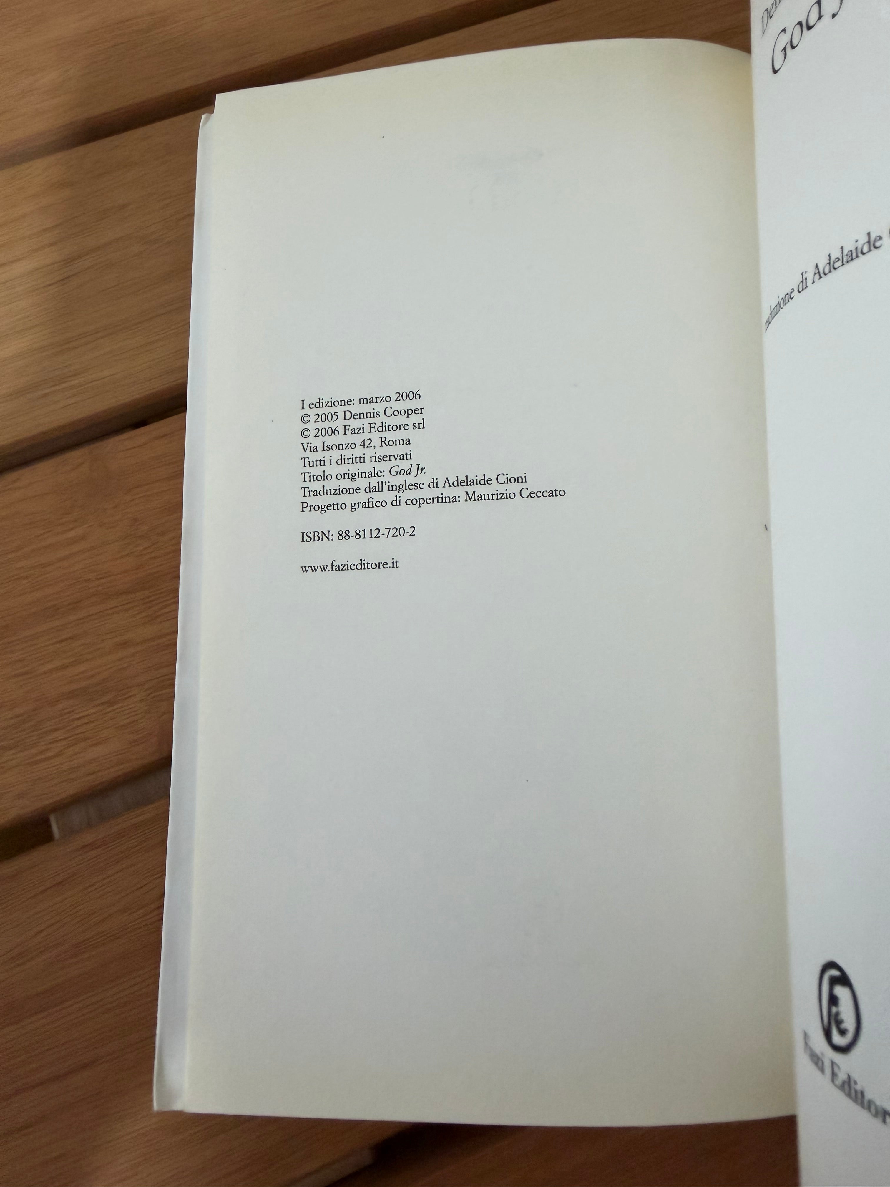 God jr - Dennis Cooper
