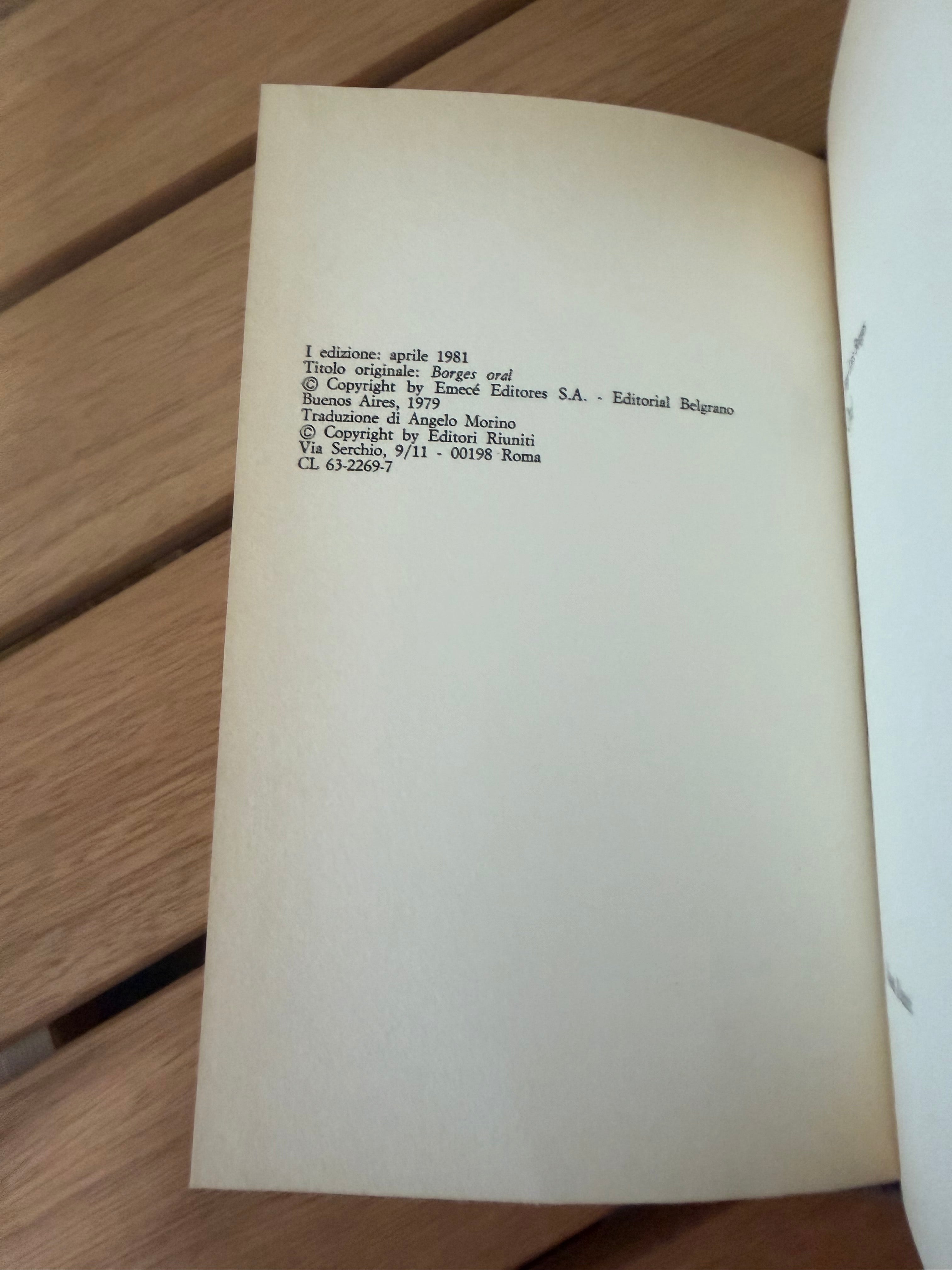 Oral - Jorge Luis Borges