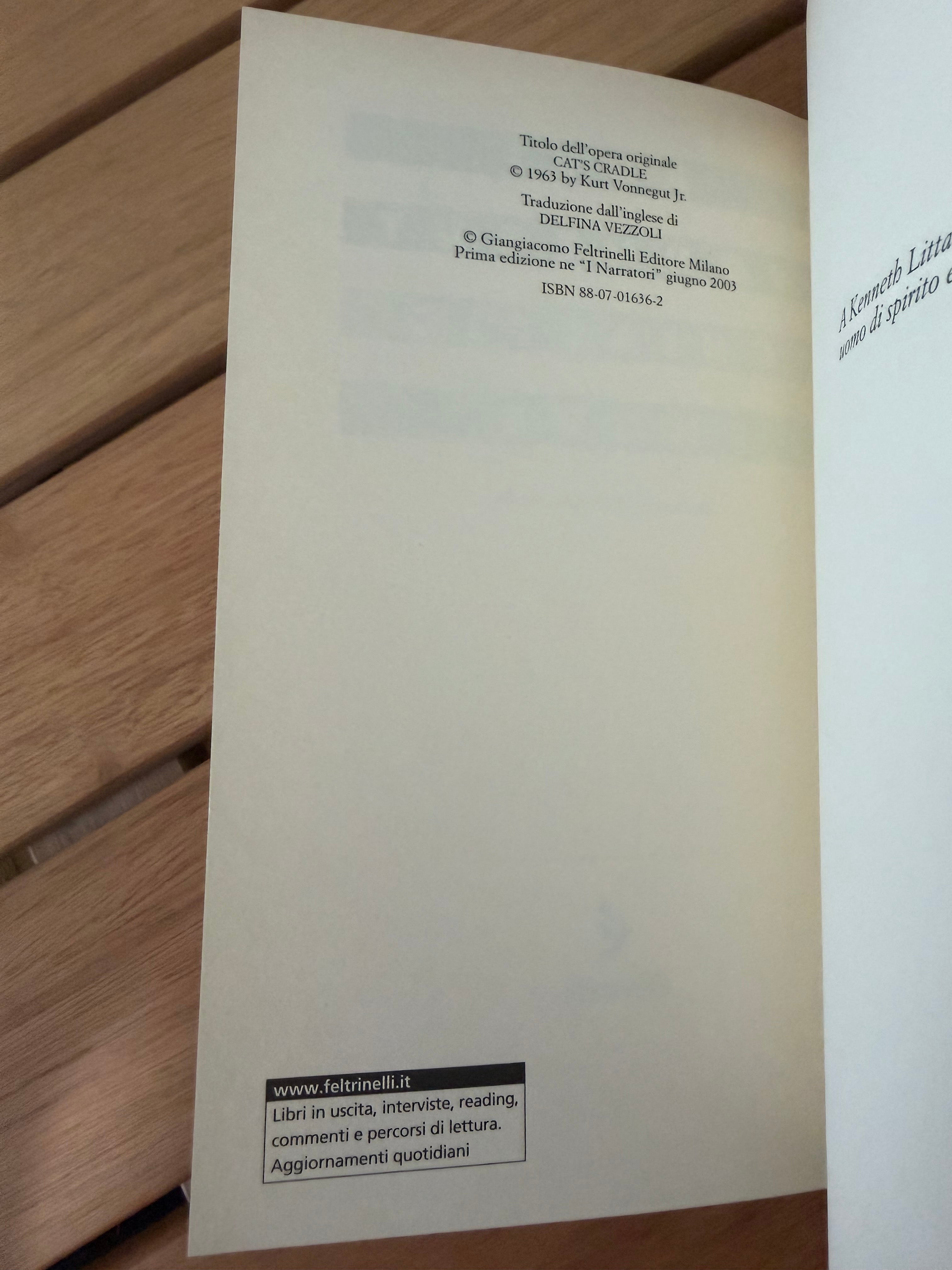 Ghiaccio nove - Kurt Vonnegut