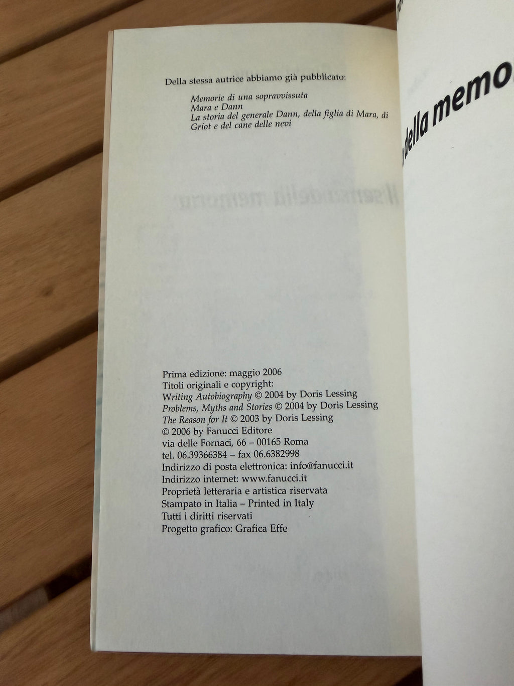 Il senso della memoria - Doris Lessing