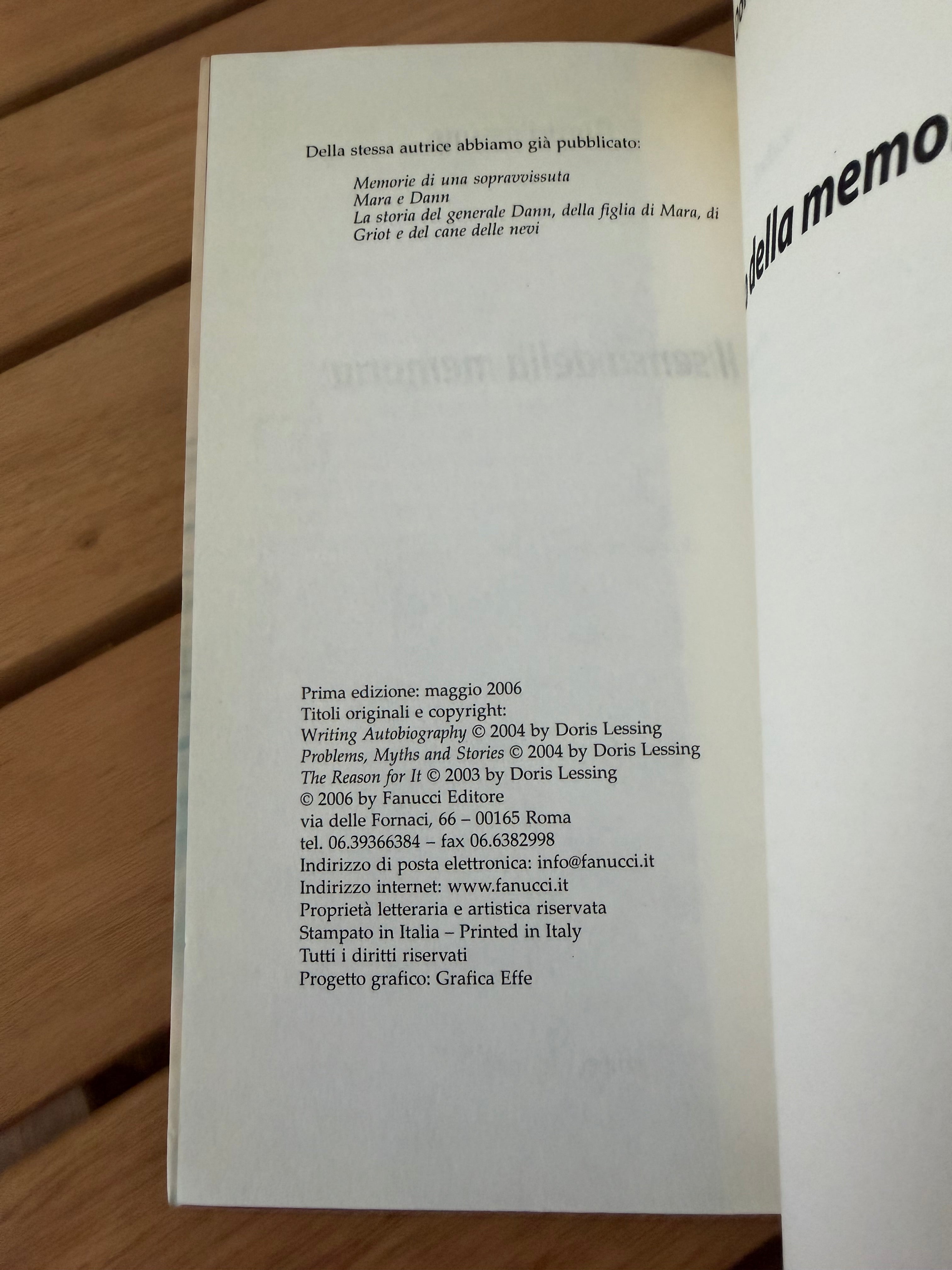 Il senso della memoria - Doris Lessing