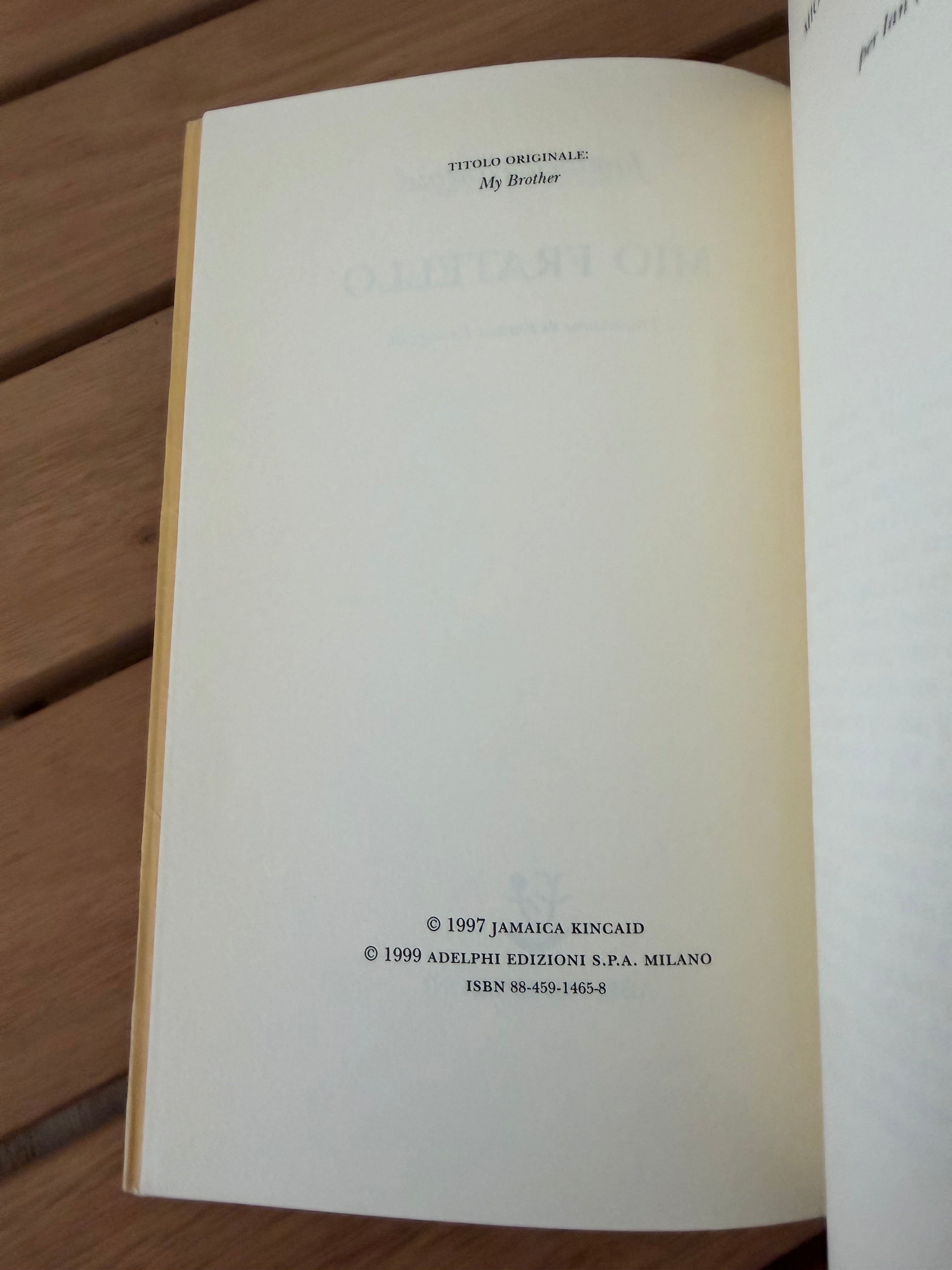 Mio fratello - Jamaica Kincaid