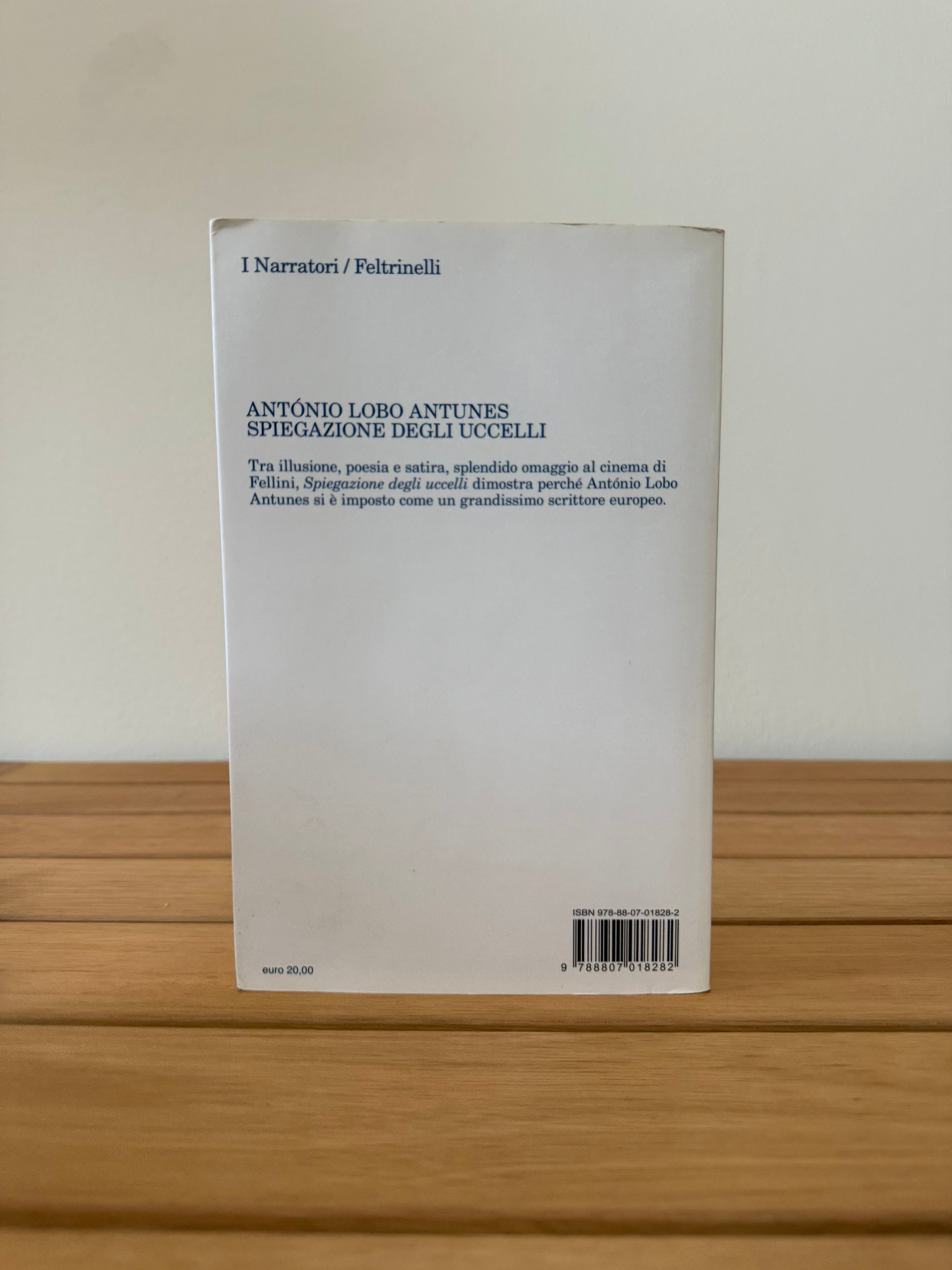 Spiegazione degli uccelli - António Lobo Antunes