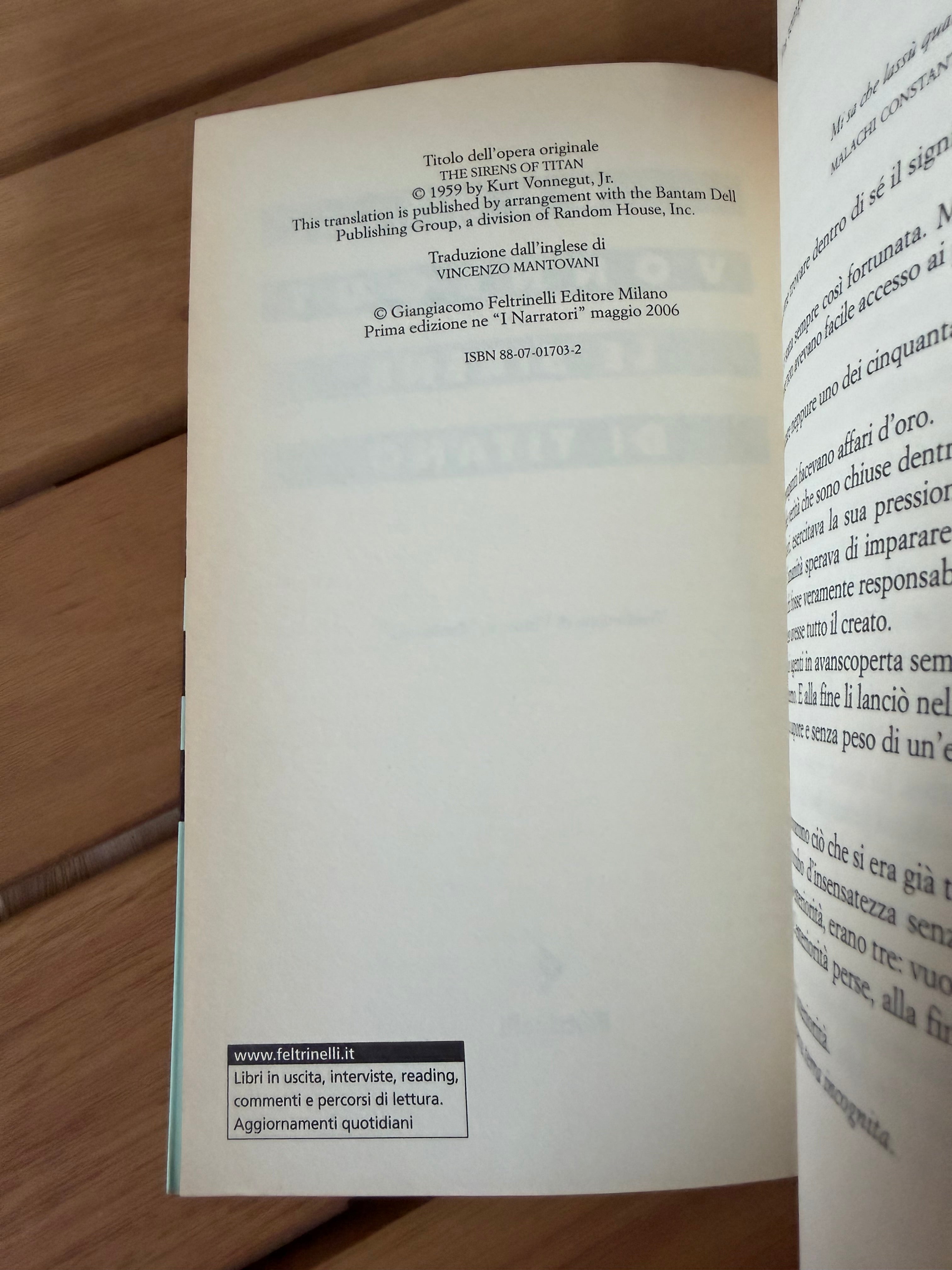 Le sirene di Titano - Kurt Vonnegut